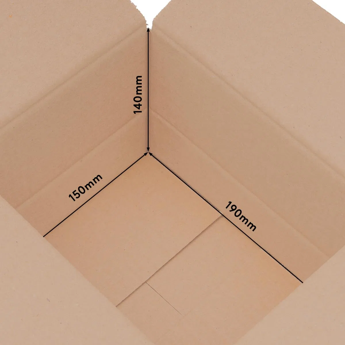 500 cajas plegables cajas de envío DHL cajas 190 x 150 x 140 mm, KK-20, 1-corrugado, material de cartón robusto, envío por correo, cajas de embalaje, cajas de cartón, cajas de almacenamiento,