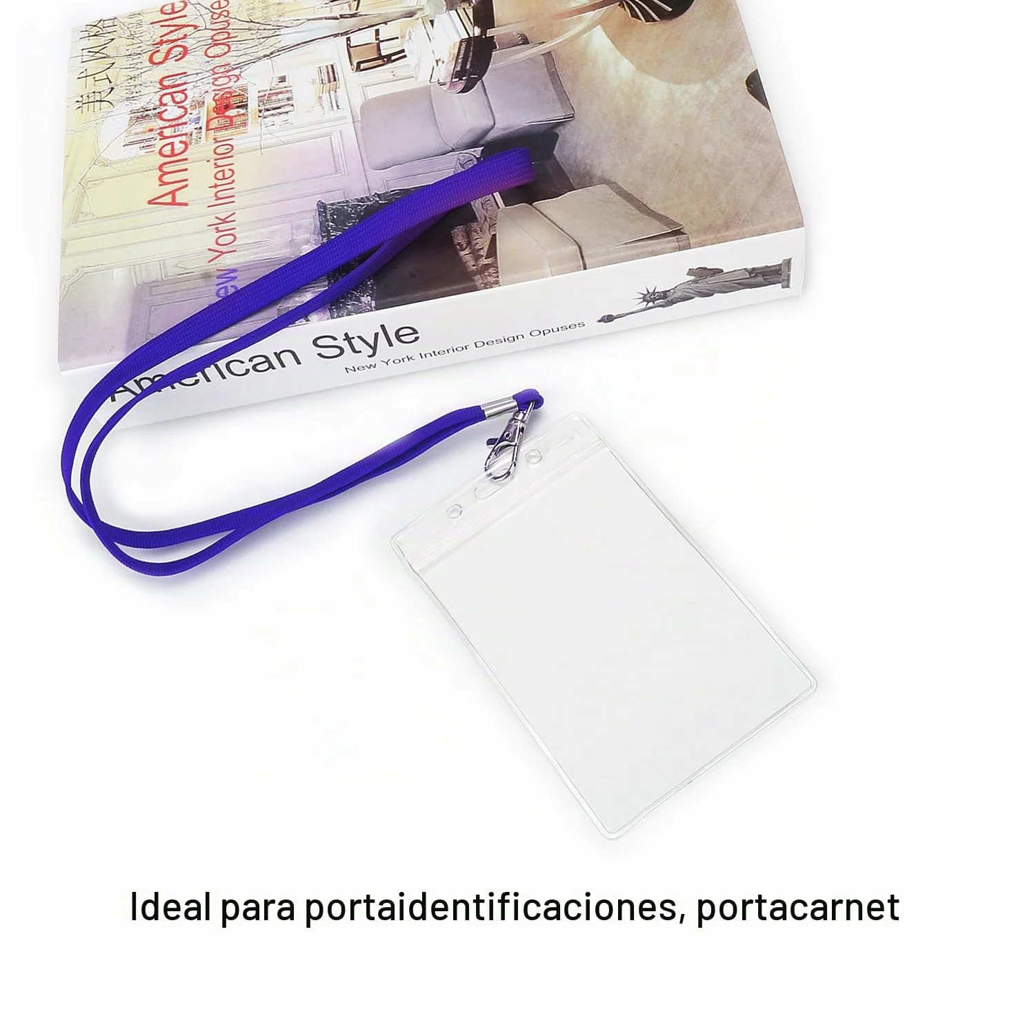 Fushing 100 Piezas De 45cm De La Correa Del Cuello De Acollador Con El Corchete Del Eslabón Giratorio Para Las Tarjetas De La Identificación, Insignias, Llaves, Empleados, Estudiantes, etc (azul)