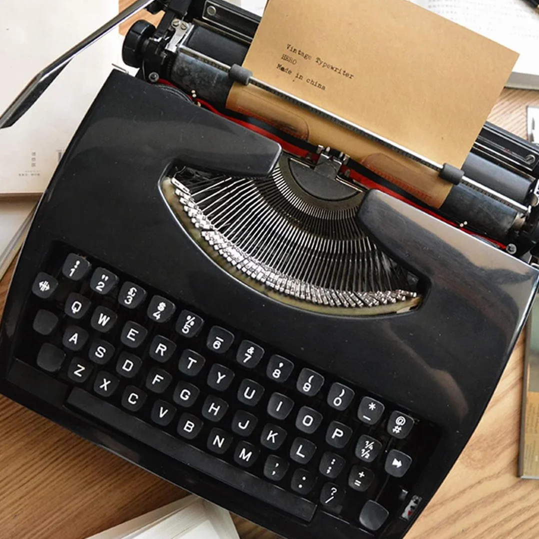 Máquina de escribir manual antigua, máquinas de escribir mecánicas retro para escritores | Máquina de escribir vintage para oficina en casa para sala de estudio, diario y escritura creativa