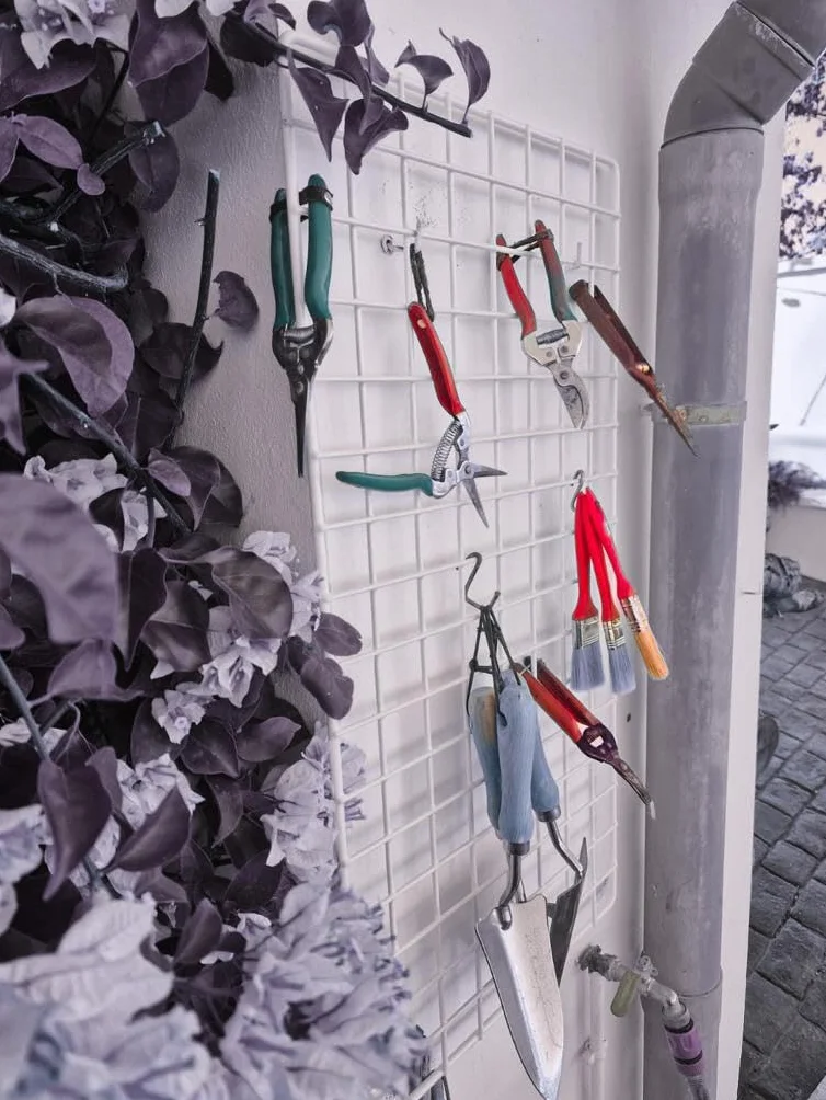 Rejilla multiusos decorativa para la pared MALÉ colgar fotos notas organizar utensilios herramientas oficina casa