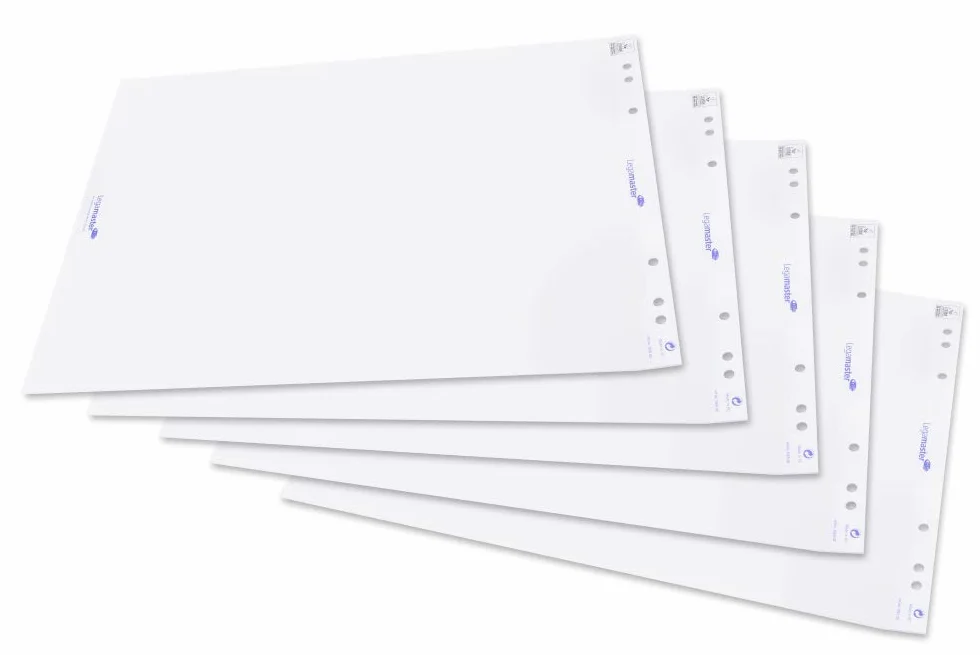 Legamaster 7-156000 - Pack de 5 tacos de papel para rotafolios, color blanco