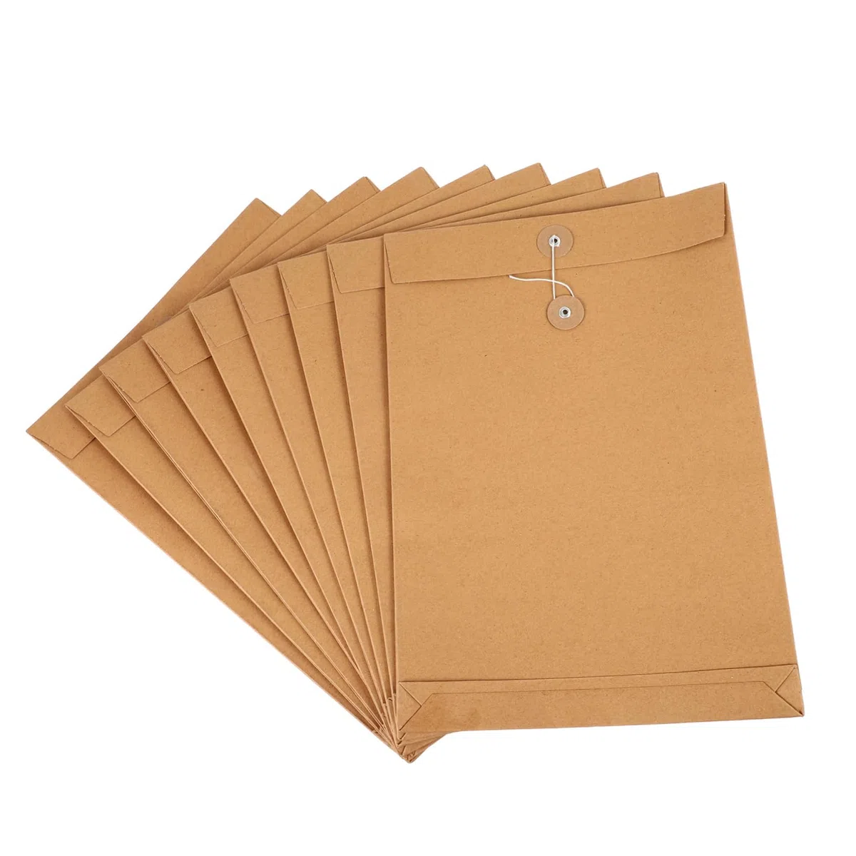 25piezas Cartera de Papel Kraft Portadocumentos Carpeta para Archivar Organizador de Documentos Carta Unidades Bolsa para Papelería de Oficina