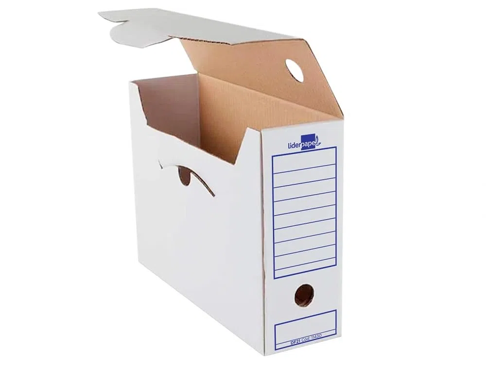 Archivo Definitivo Tamaño Folio Cartón 100% Reciclado de Fácil Montaje (Pack Ahorro 100 Unidades)