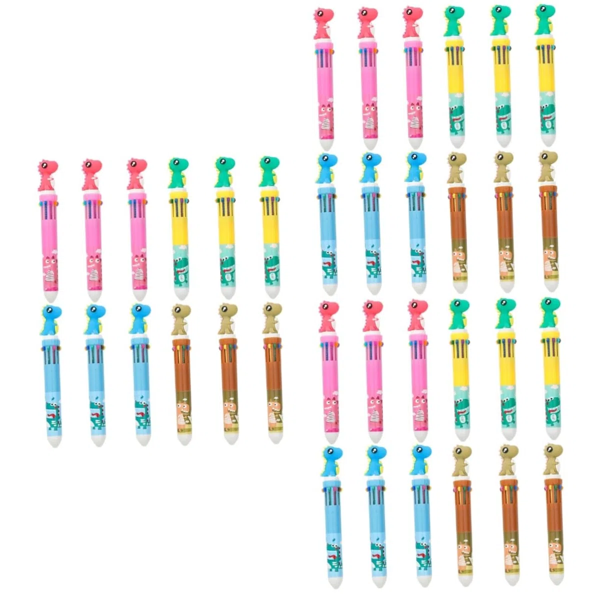 SHINEOFI 36piezas Bolígrafos De Bolita De Diseño De Estación Escolar Para Material Perfectos Para Dibujar y Firmar