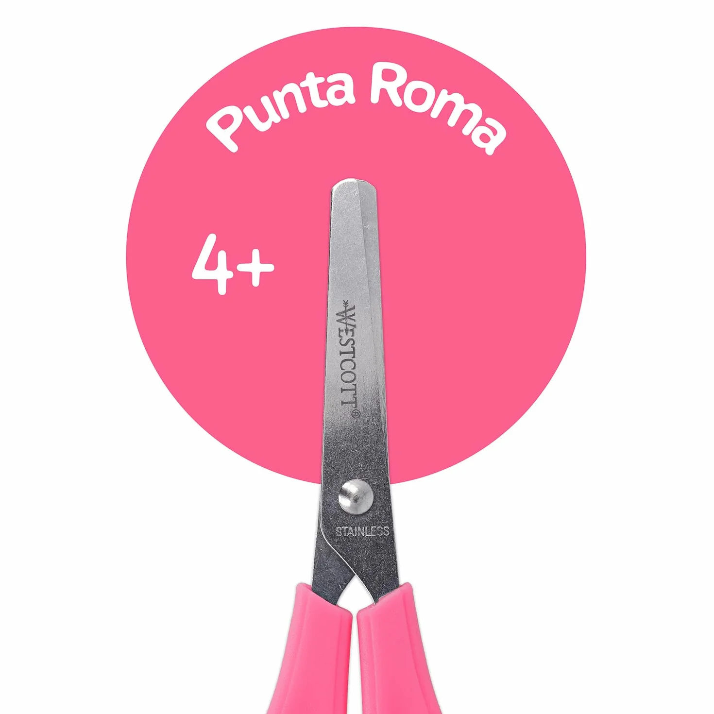 Westcott Tijeras para niños, 30 unidades en caja expositora | Tijeras con escala integrada de 5 cm | Tijeras para manualidades de 13 cm (5"), ideales para manos infantiles | Punta redondeada | E-2150S