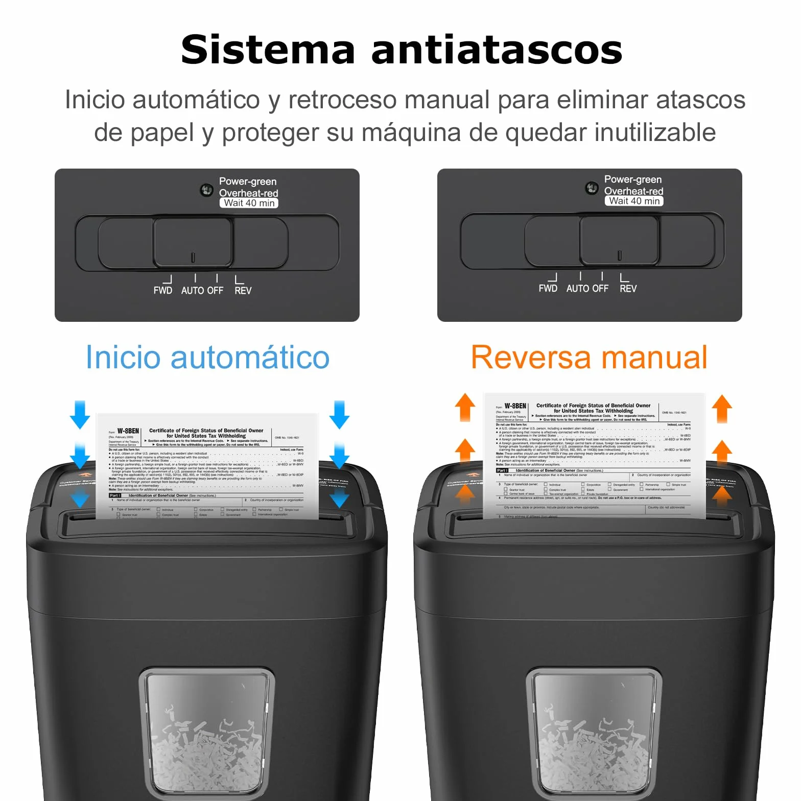 Bonsaii Trituradora de Papel Corte en partículas 6 Hojas, P4 microcorte de Alta Seguridad, destruye Tarjetas de crédito/Grapas, 16 L, destructora de Papel para el hogar y la Oficina pequeña(C261-D)