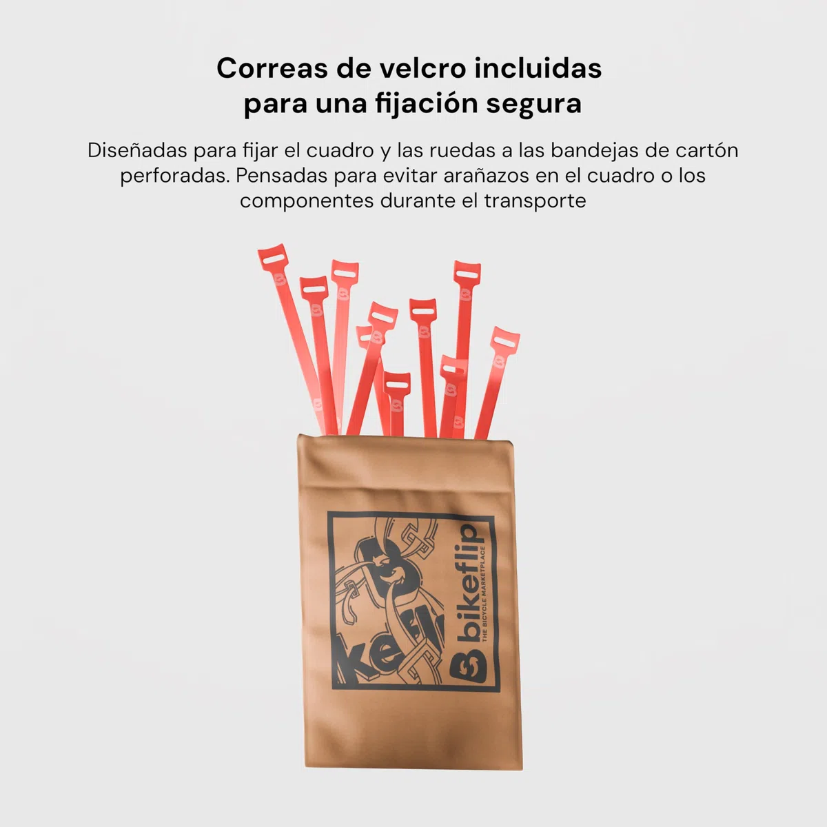 Bikeflip Box Caja de Envío para Bicicletas MTB, E-Bike y Gravel, Cartón Ondulado Resistente y Reutilizable, Montaje Rápido para Viajes y Transporte por Correo