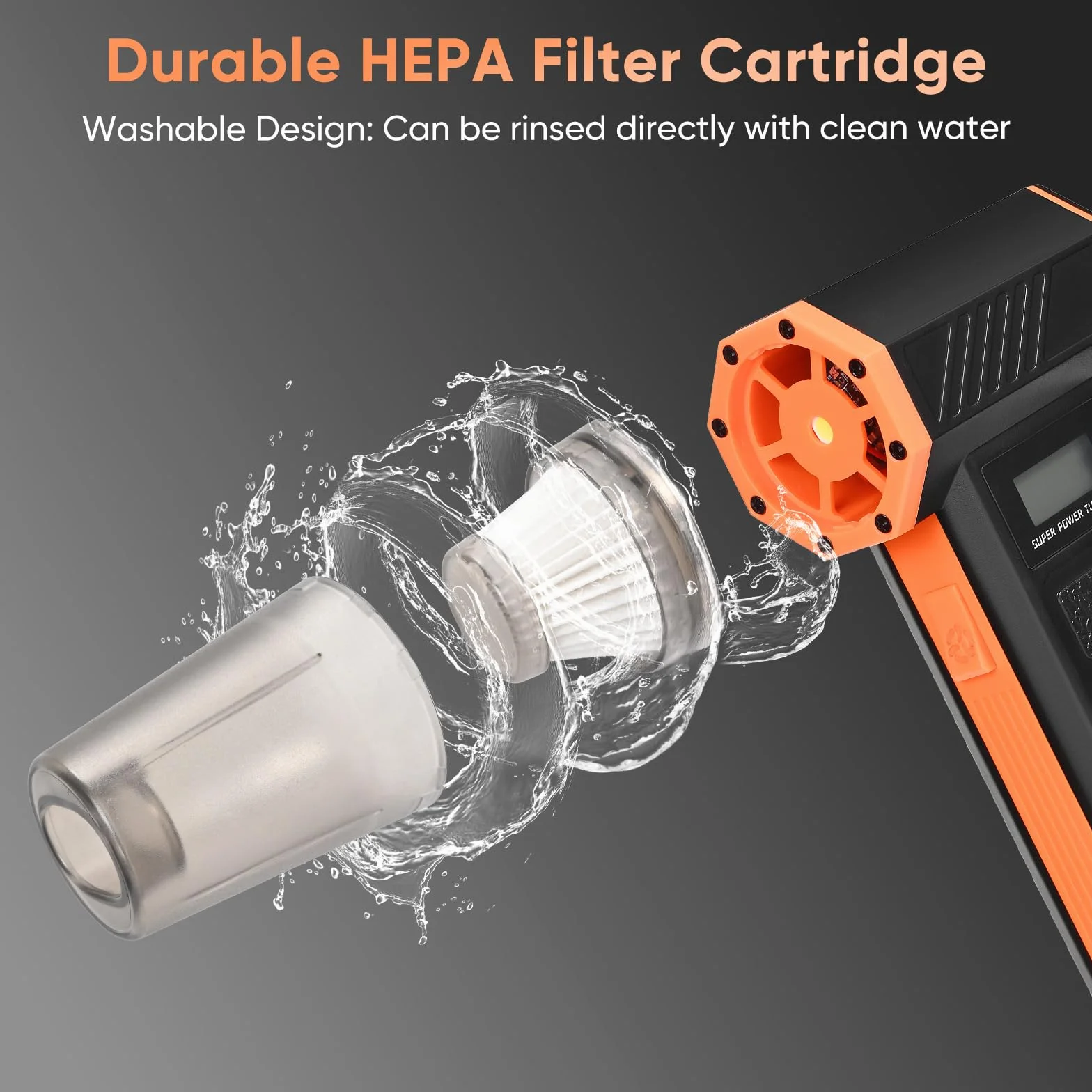 Soplador de Aire portátil y aspiradora 2 en 1, soplador de Aire inalámbrico de 150 000 RPM, Recargable de 5000 mAh, eliminador de Polvo para Limpieza de PC, Teclado, Coche, sofá, hogar.