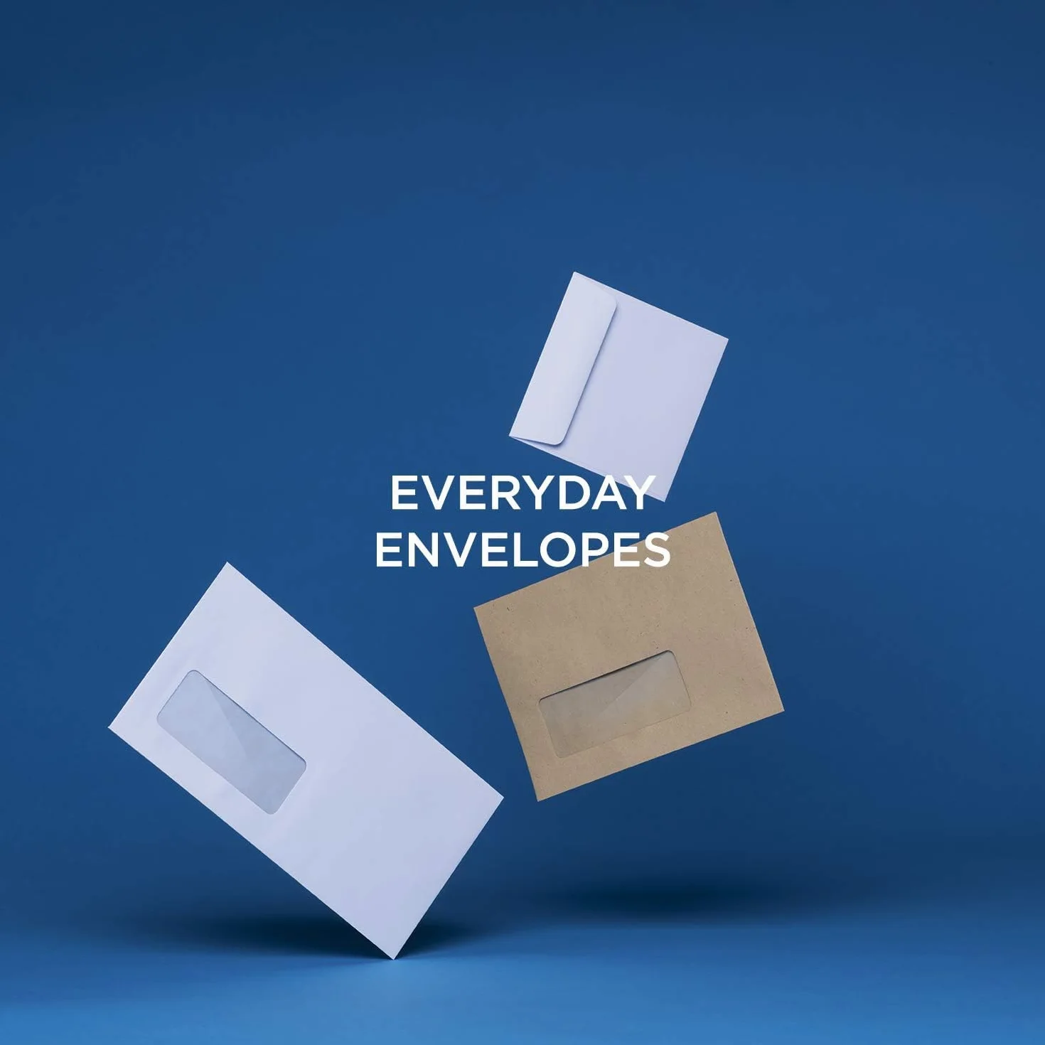 Blake Everyday | sobres DL+ (11.4 x 22.9cm) | 1000 unidades | 110 g/m² | certifcado PEFC y sostenible | sobres blancos con goma | con ventana | papelería | para oficinas y manualidades | modelo 8704