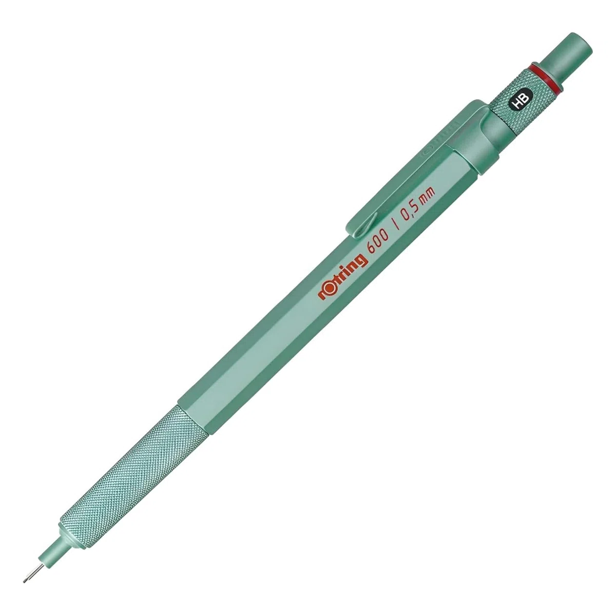 Rotring 600 - Portaminas 2159704, edición limitada, color menta, 0,5 mm, cuerpo de metal completo, portaminas