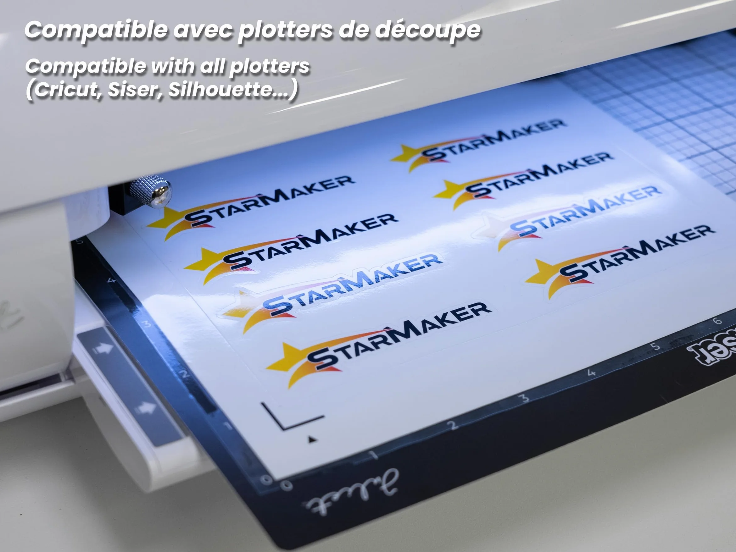 25 hojas A3, 30.7 x 43 cm, Láminas de laminación en frío MATE - Película plastificadora autoadhesiva para fotos y pegatinas - Compatible con plotter de corte