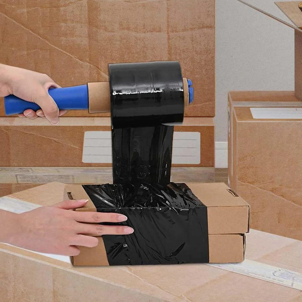 Genérico Film Estirable 50 pcs Negra 23 µm 10 cm x 150 m,Material de Oficina,Accesorios para envíos,Materiales de embalaje-4104884