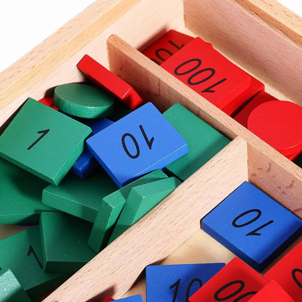 Sharplace Montessori Sellos Juguetes Enseñanza de Matemáticas de
