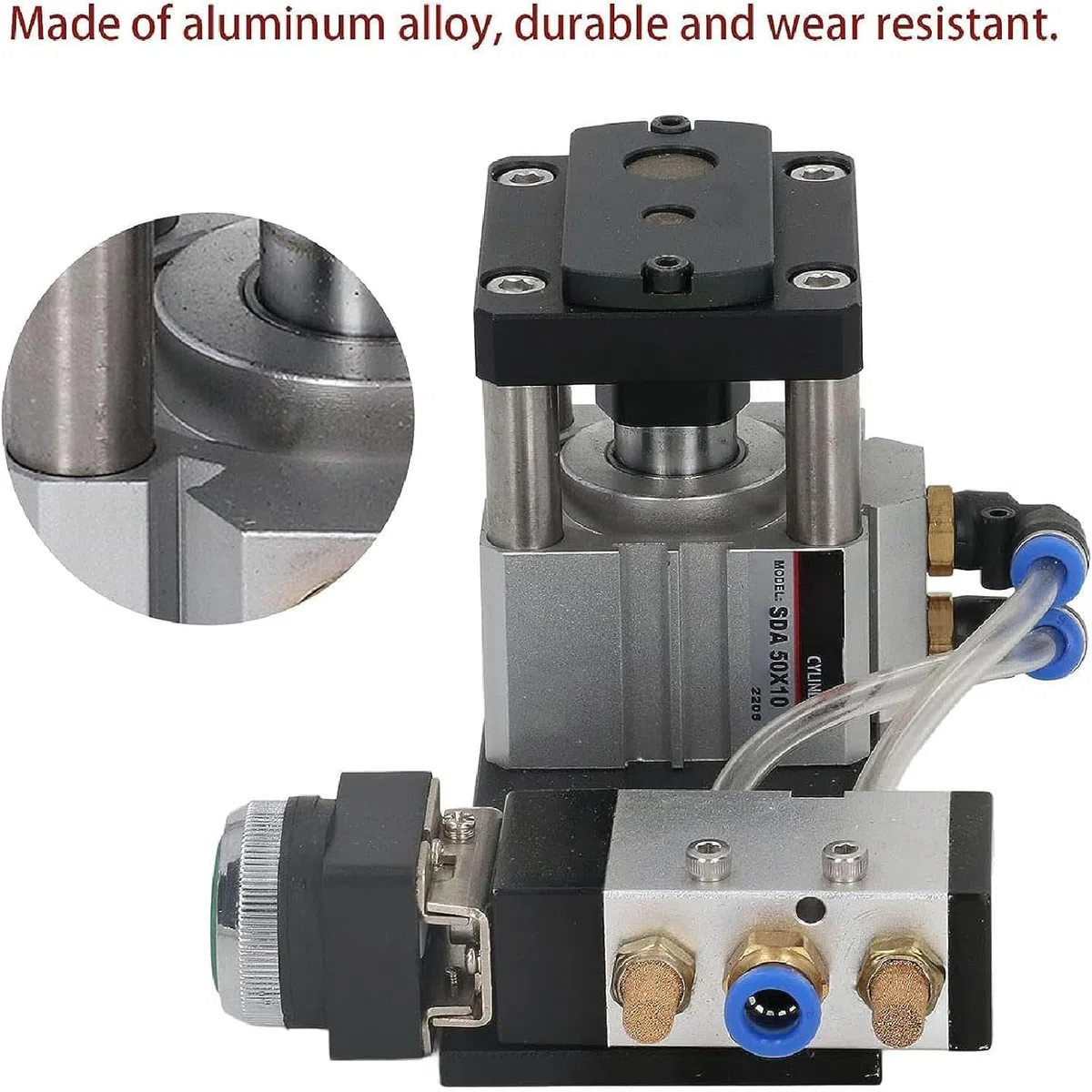 Máquina Canteadora, Perforadora De Cantos, Punzonadora De Cantos De Aleación De Aluminio De 8 Mm Y 15 Mm, Presión De Aire De 0,4 A 0,6 Mpa, Diámetro Del Tubo De Entrada De 8 Mm, Para Proyectos De