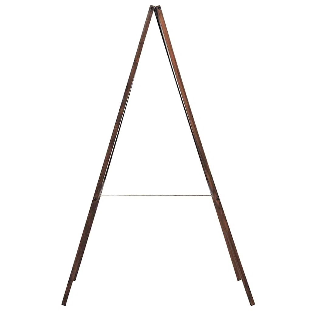 Pizarra de doble cara de madera de cedro independiente 60 x 80 cm para presentación, enseñanza, escuela, oficina, gastronomía, menú, menú, etc