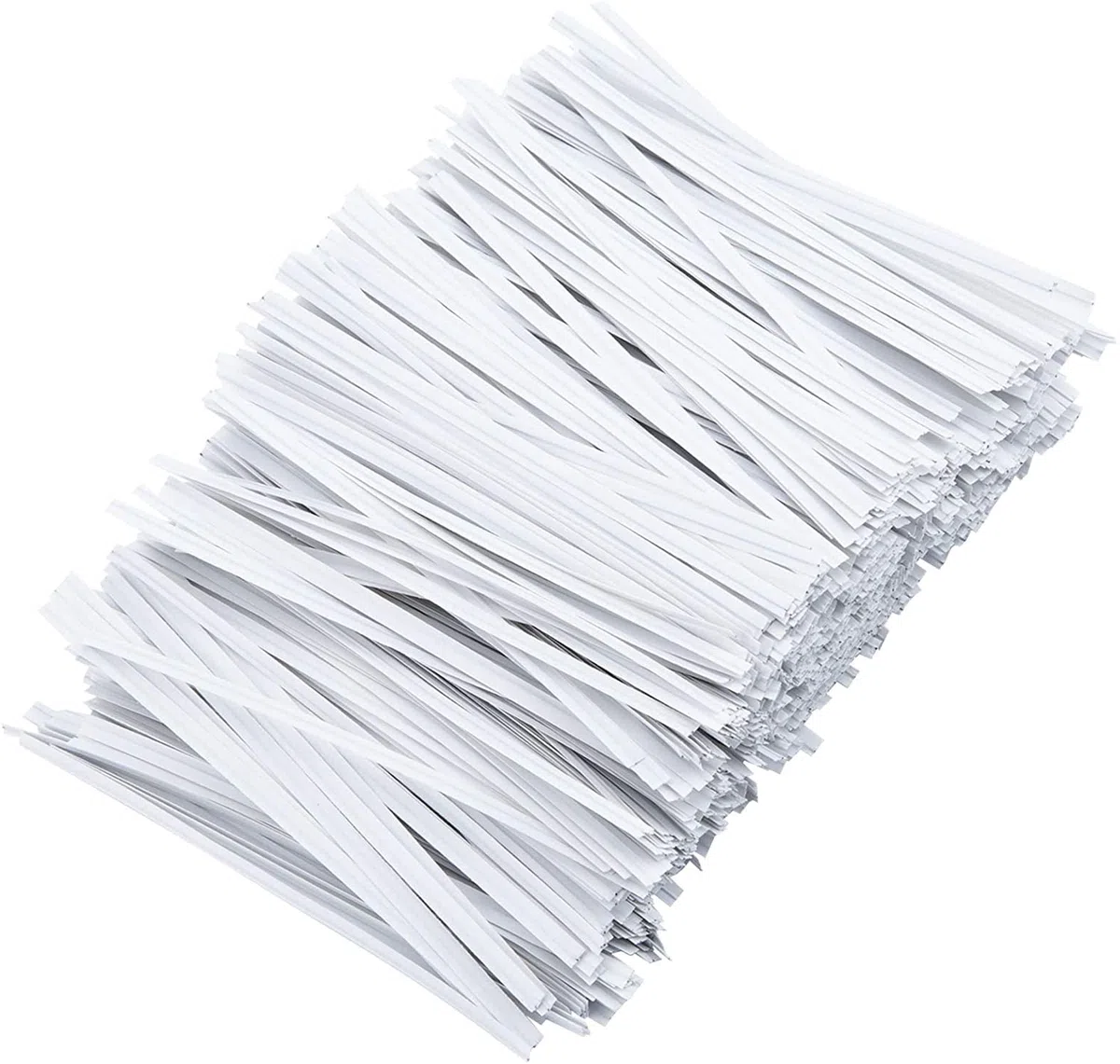 Luter - Lote de 1000 corbatas de papel (12 cm), color blanco