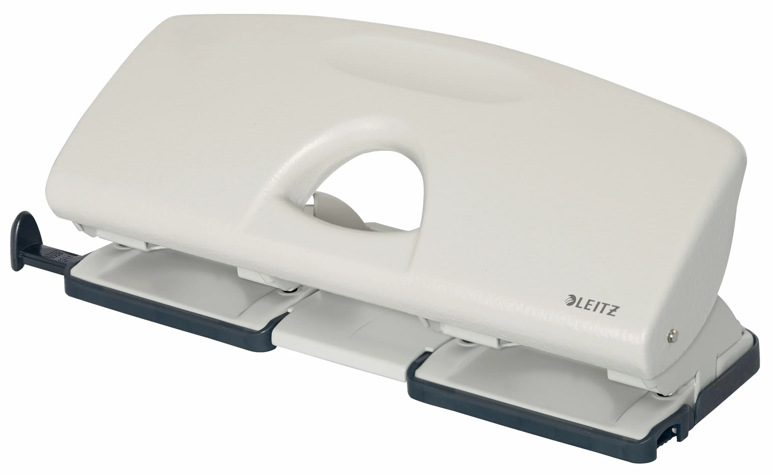 Leitz - Perforador para 4 agujeros, color gris