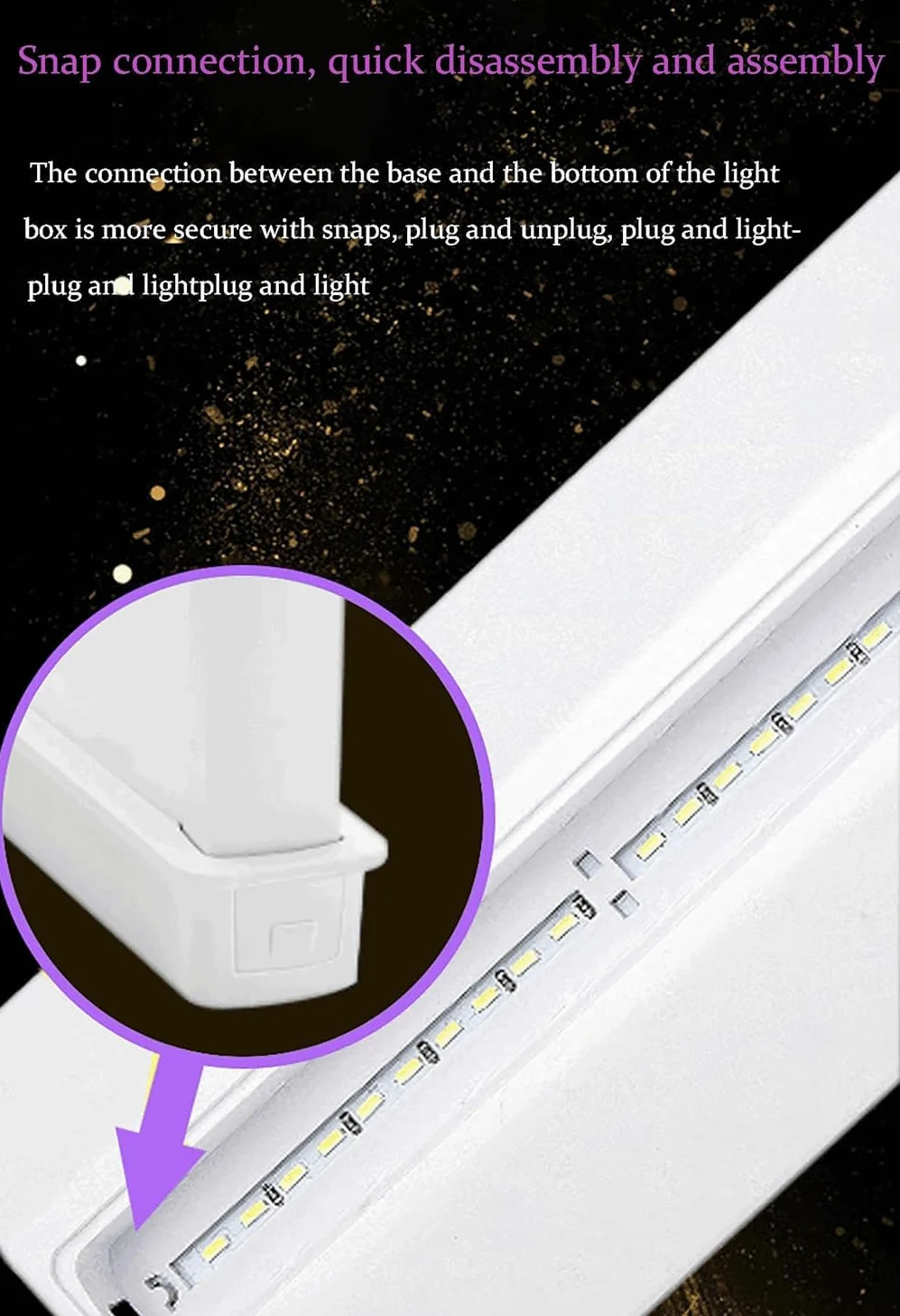 Tableros de menú LED A4, Caja de luz LED publicitaria de Escritorio A4, Soporte de menú de póster de Doble Cara, Pantalla de Escritorio Recargable Marco publicitario