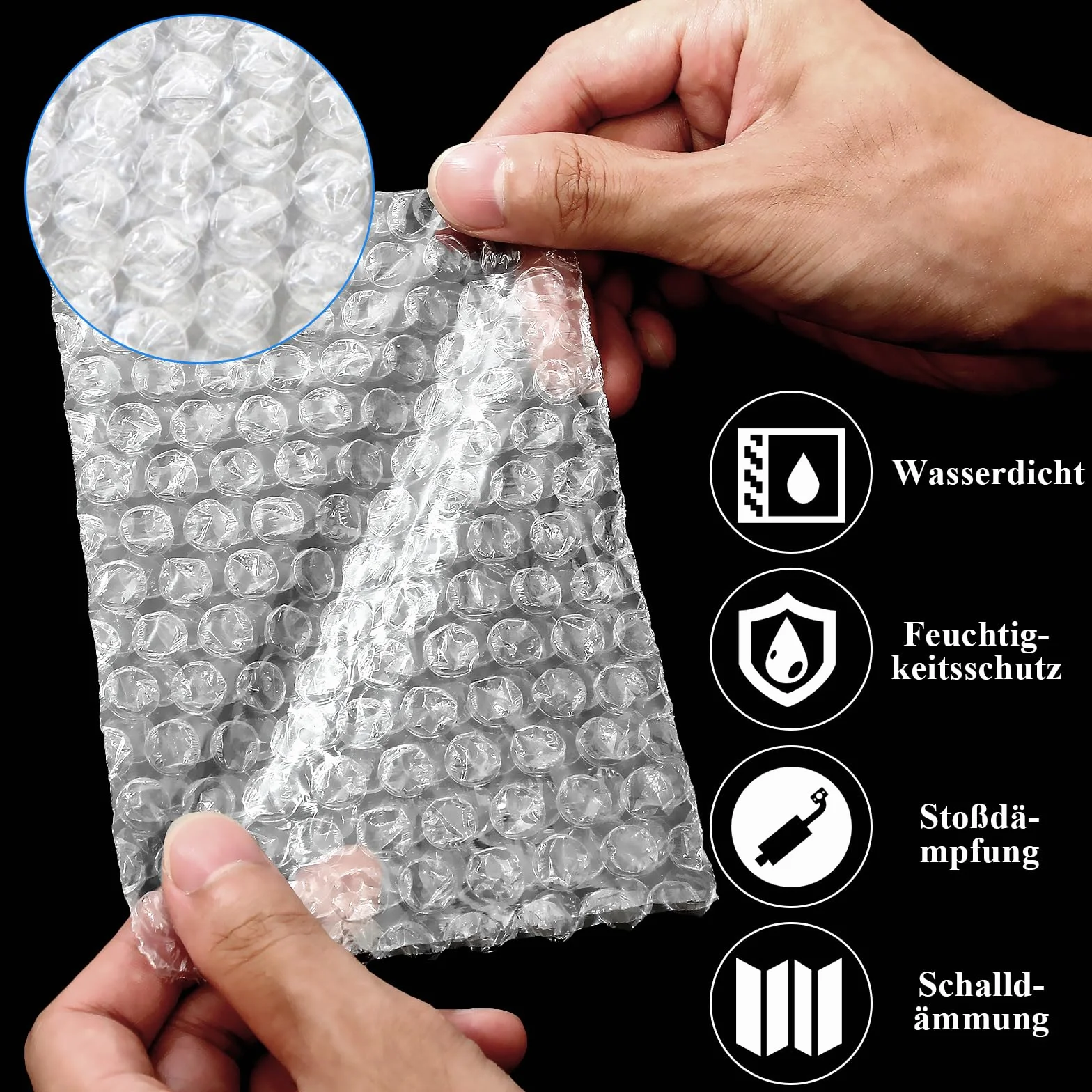 200 Piezas 10,2 x 15,2 cm Bubble Wrap. Material de embalaje, Bubble Wrap Tapizada,Bolsas de burbujas de burbujas para mudanza y envío embalaje.