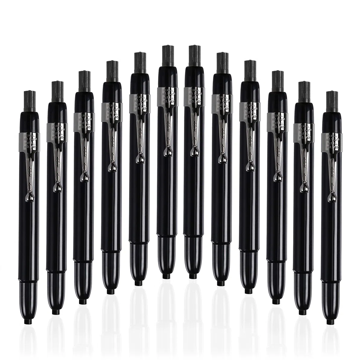 Marking Pencil, Mechanical, Refillable, Black, Sold as 1 Dozen