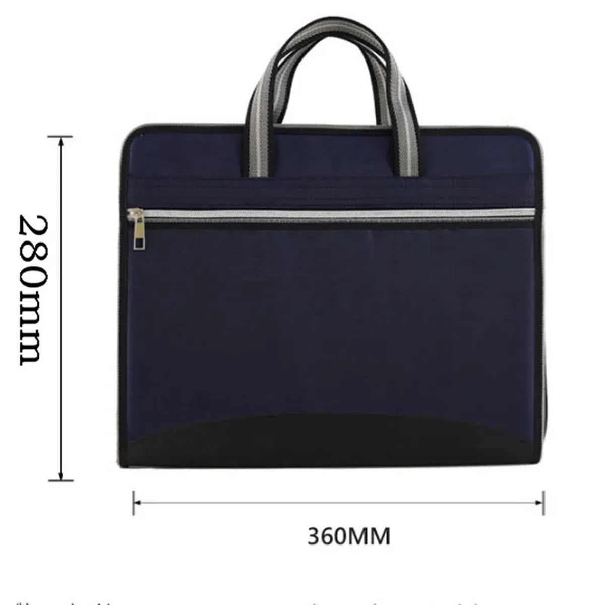 Carpeta Clasificadora Carpeta de lona y cuero for oficina, 12 capas, cartera expansible, organizador de documentos, carpeta de archivos A4, 36x28cm, bolsa de gran capacidad para Oficina/Negocios/Estud
