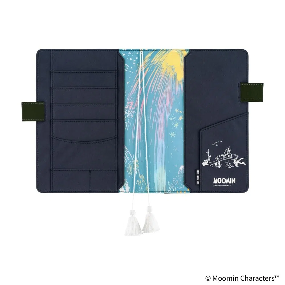 Hobonichi Techo - Funda para agenda A5 - Moomin: Night of the Big Party (tamaño primo, solo funda)