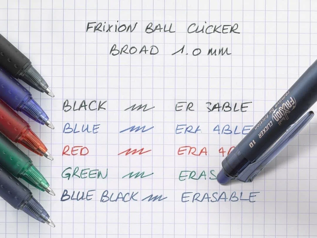 Pilot 006090 - Expositor 60 unidades Bolígrafo borrable FriXion Ball Clicker - Roller Tinta Gel - Punta Broad