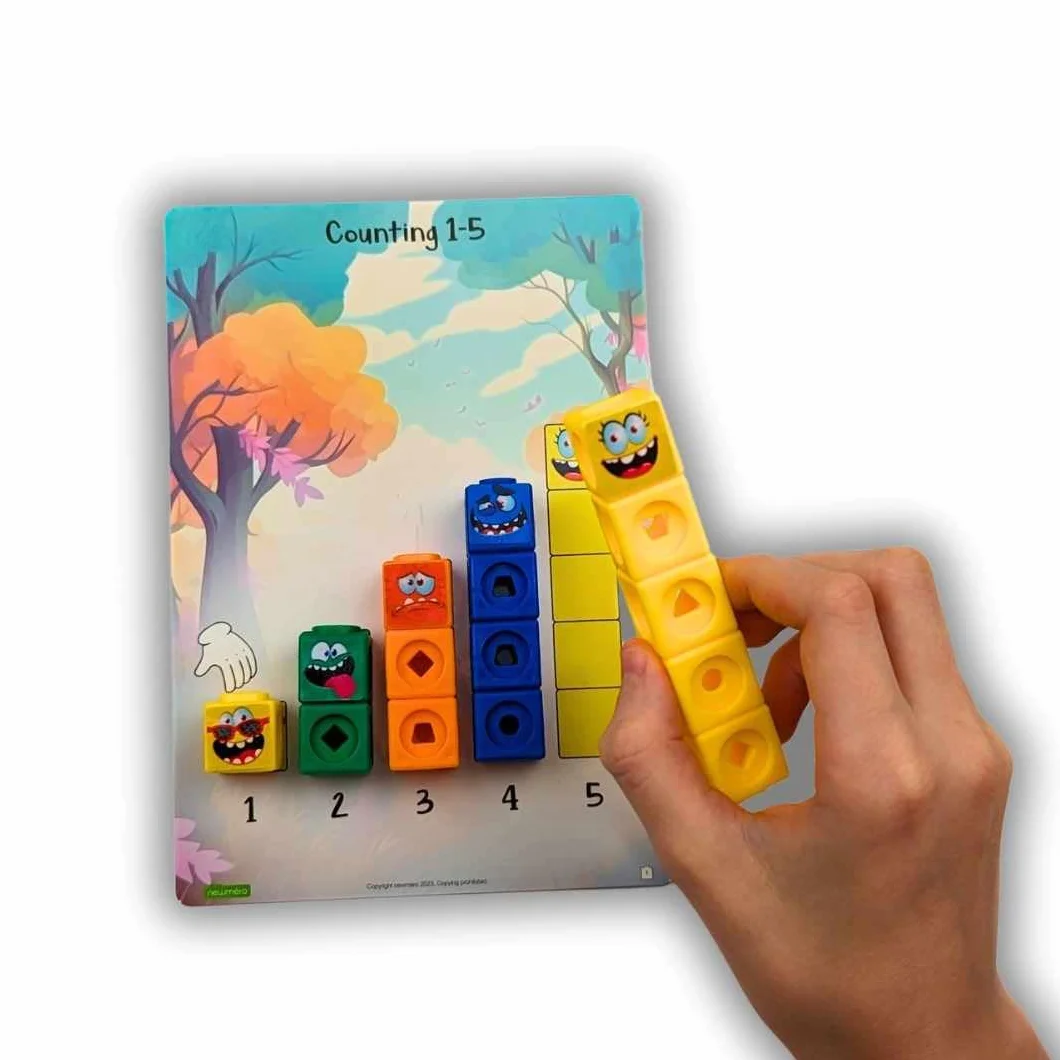 newméro Blocks/Aprendizaje de matemáticas de Primeros años/Cubos de matemáticas / 3-6 años/Manipulativos matemáticas