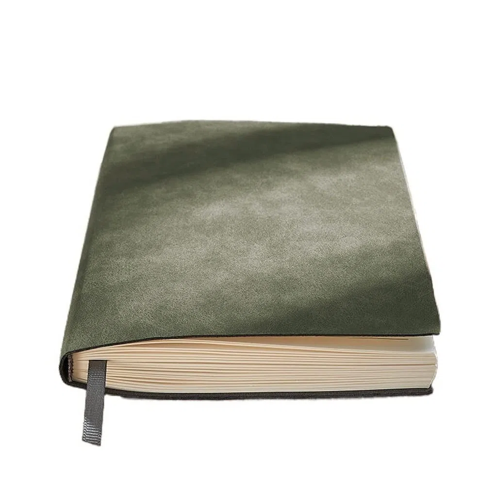 EDDGE Diario de Negocios Grande A5, Cuaderno de Oficina de Cuero, Agenda, Diario, páginas de línea, Bloc de Notas, 260 Hojas