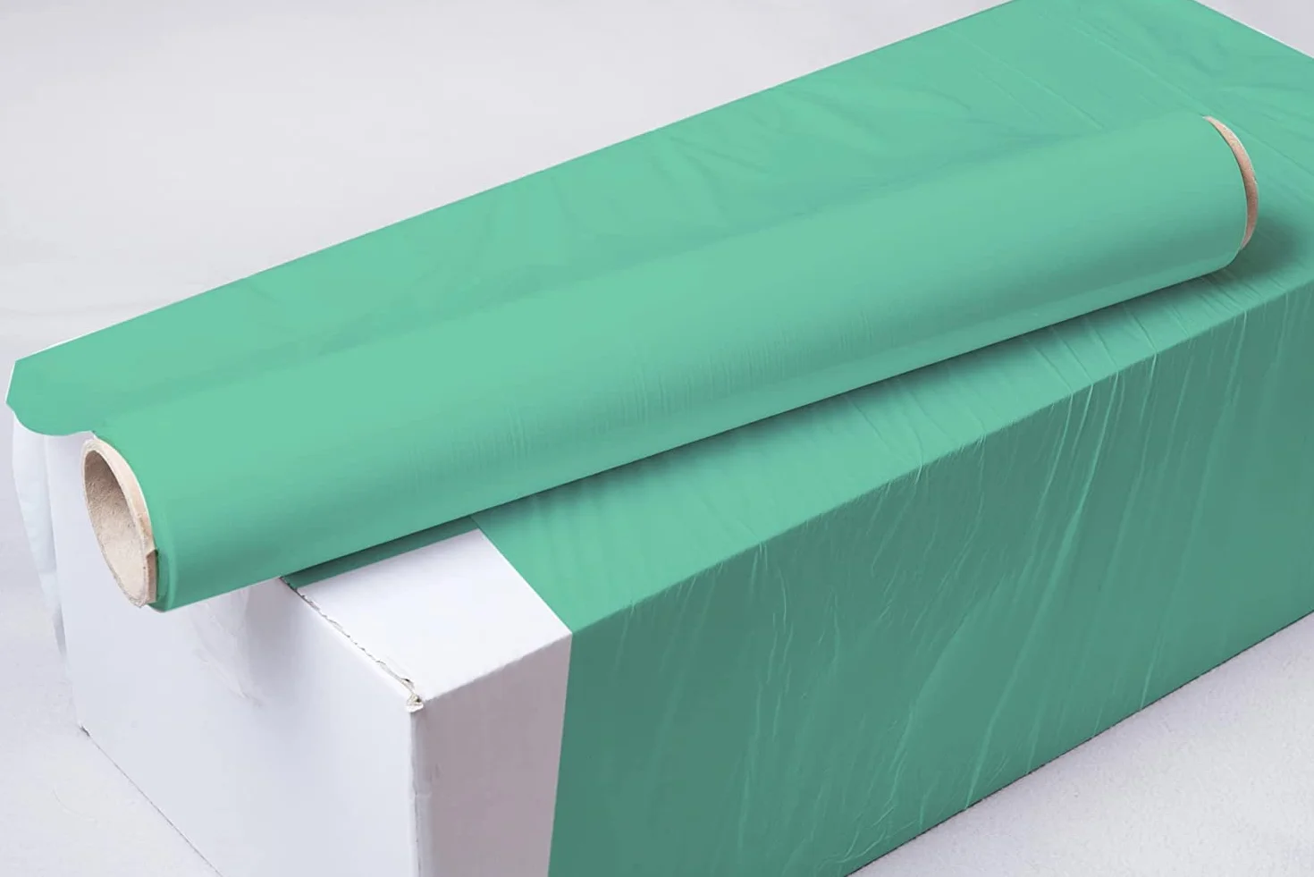 OFITURIA Film Verde para Embalar de 50 cm y estirable hasta 300 Metros de Longitud – Rollo de Film Elástico Manual para Embalaje Industrial – 12 unidades
