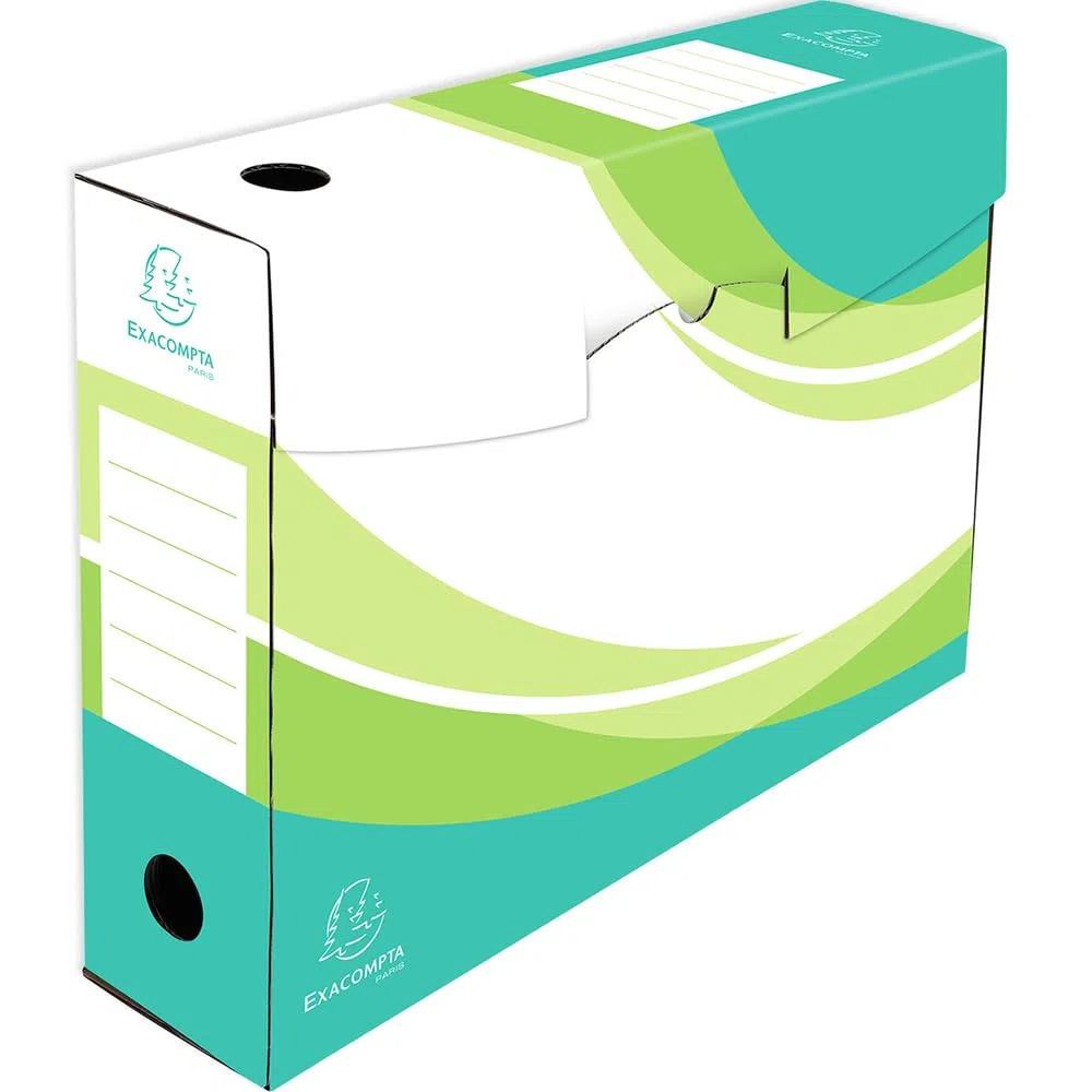 Exacompta 8 Packs de 5 Cajas Archivo Kraft A4 Lomo 80 mm Surtidos