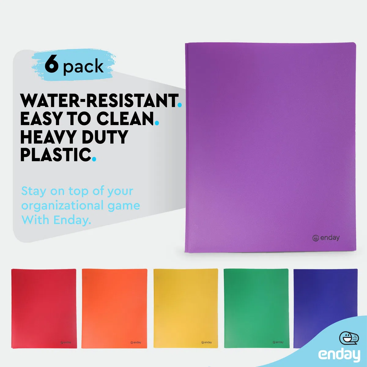 Carpetas de plástico con bolsillos y puntas, carpeta de dos bolsillos con clavos, carpetas de 3 puntas con bolsillos para hojas tamaño carta, colores surtidos en morado, azul, verde, amarillo, naranja