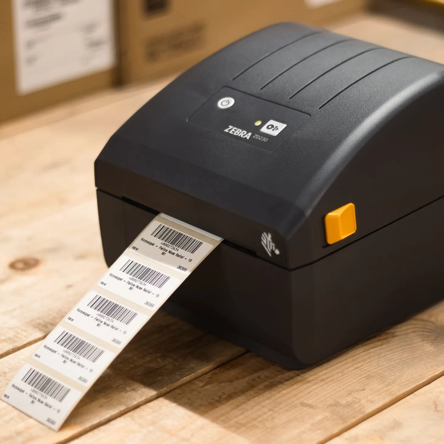 Zebra Impresora térmica Directa ZD230-4 Pulgadas Impresora de Escritorio - Conectividad USB y Ethernet - Adecuado para Aplicaciones de logística, fabricación Ligera, Venta al por Menor y Sanitaria