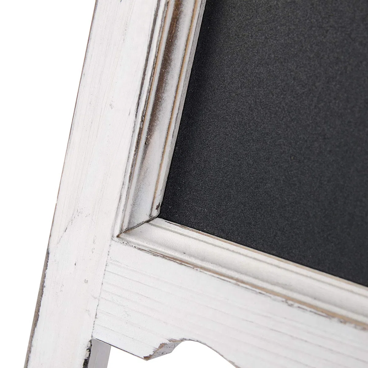 15" Mini mesa de madera A-Frame de doble cara pizarra pizarra cartel caballete para negocios (blanco)