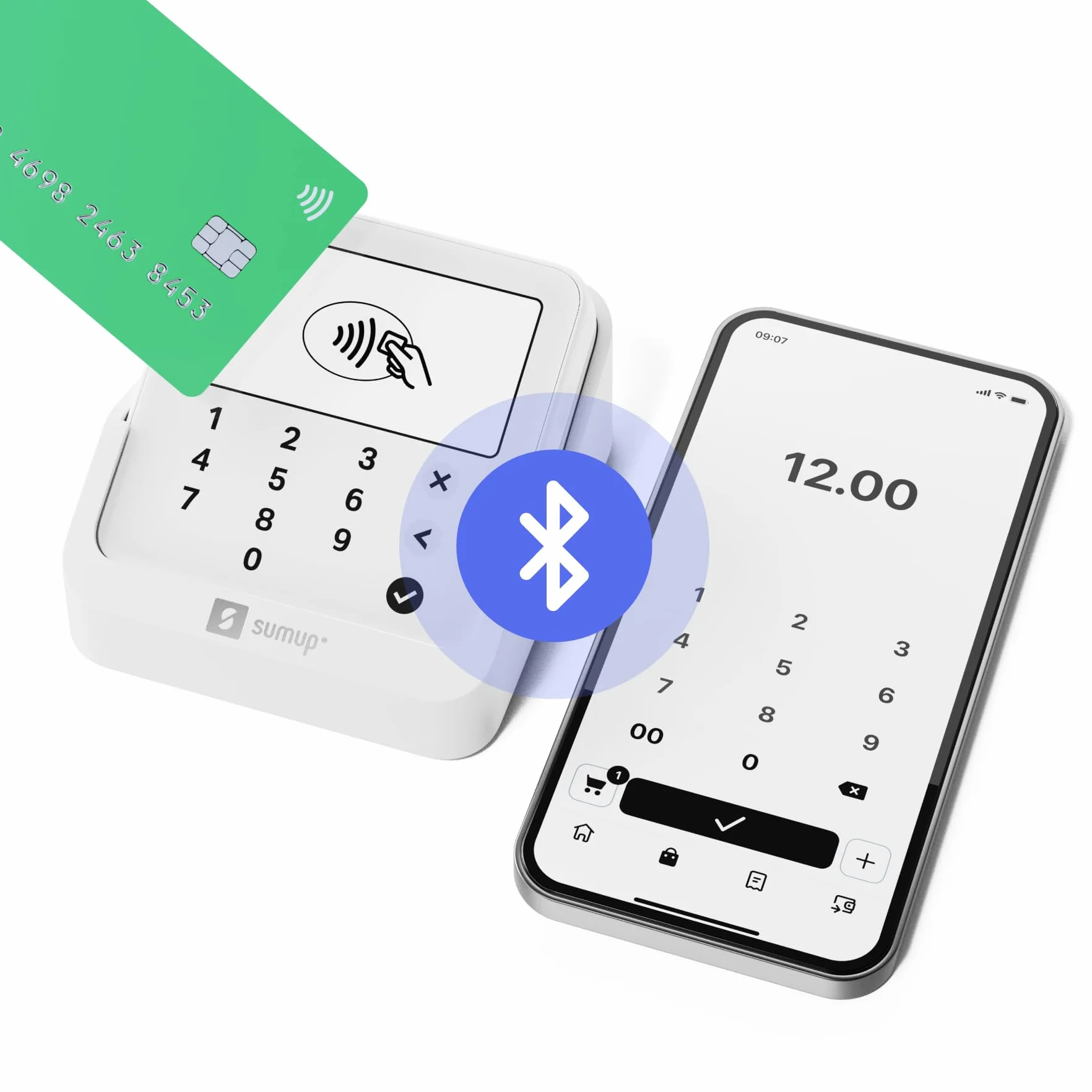 SUMUP Solo Lite Terminal de Pago Bluetooth con Base de Carga