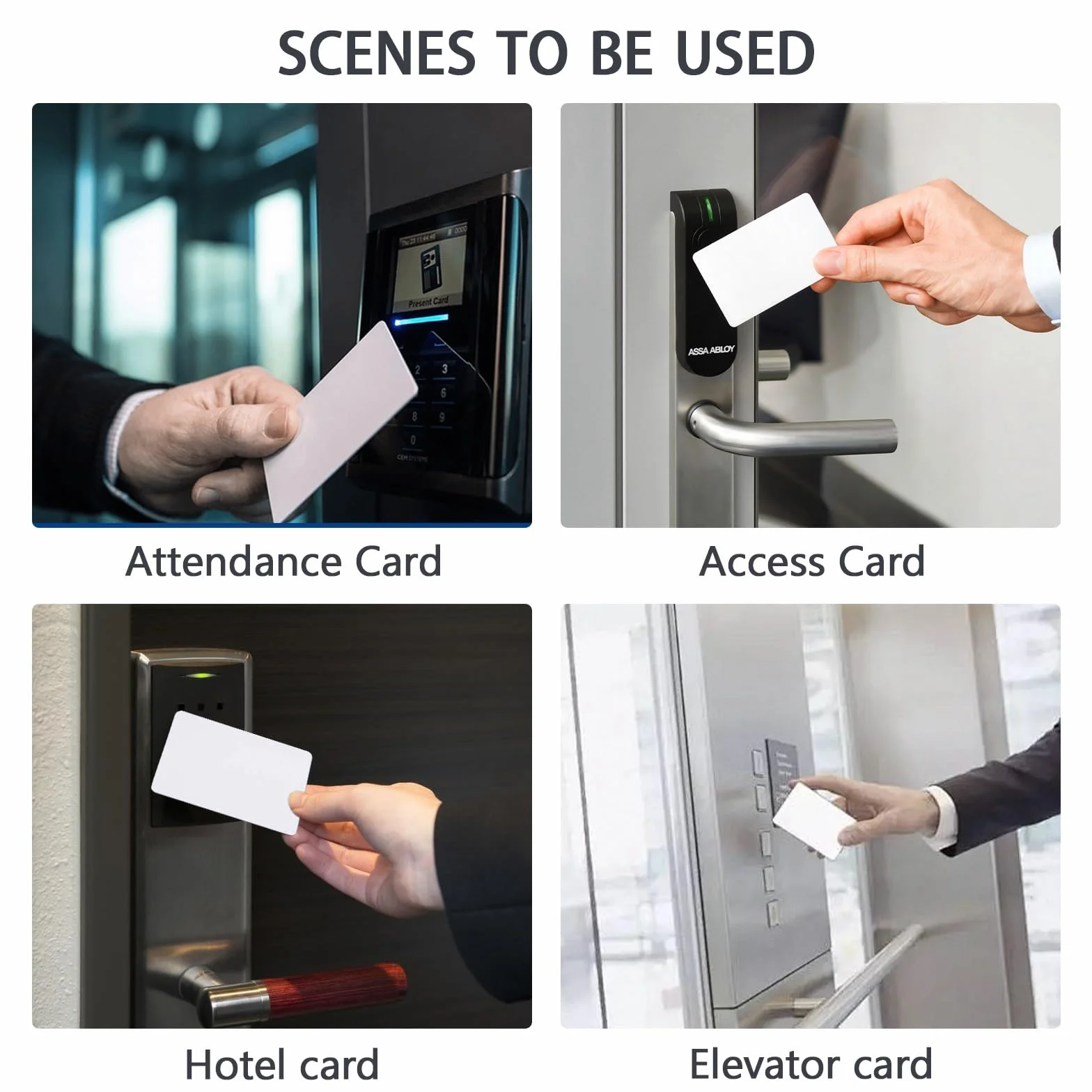 DEWIN 200 Tarjetas Inteligentes UID Regrabables, Tarjetas RFID de PVC en Blanco Reemplazables de 13,56 MHz for Control de Acceso Mi-Fare 1K S50 MF1, Sector Bloque 0 (200 Tarjetas UID M1)
