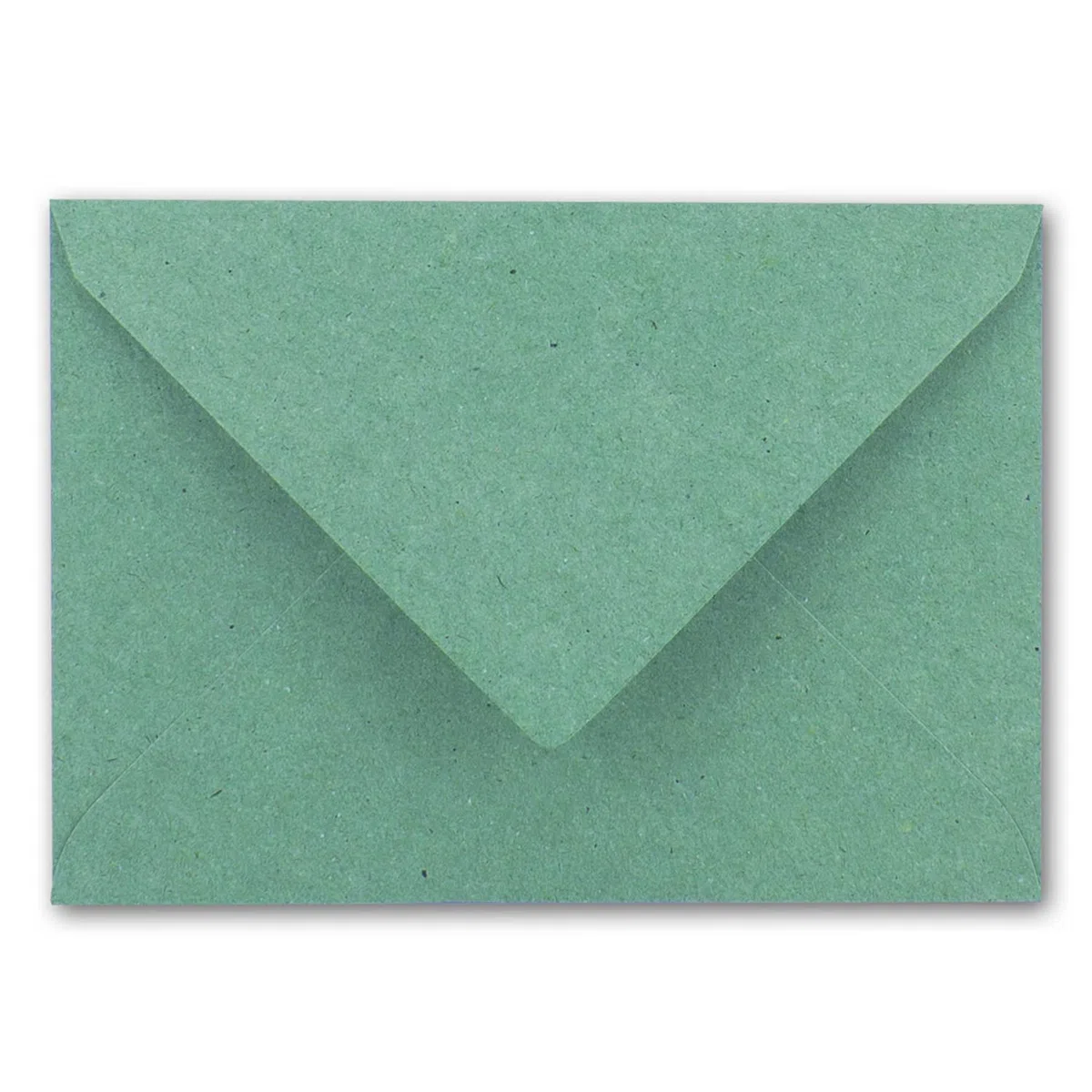75 sobres DIN C5, 15,6 x 22 cm, de papel kraft en color verde eucalipto con forro de seda dorado, pegado en húmedo, sobres en blanco de papel reciclado, serie Umwelt
