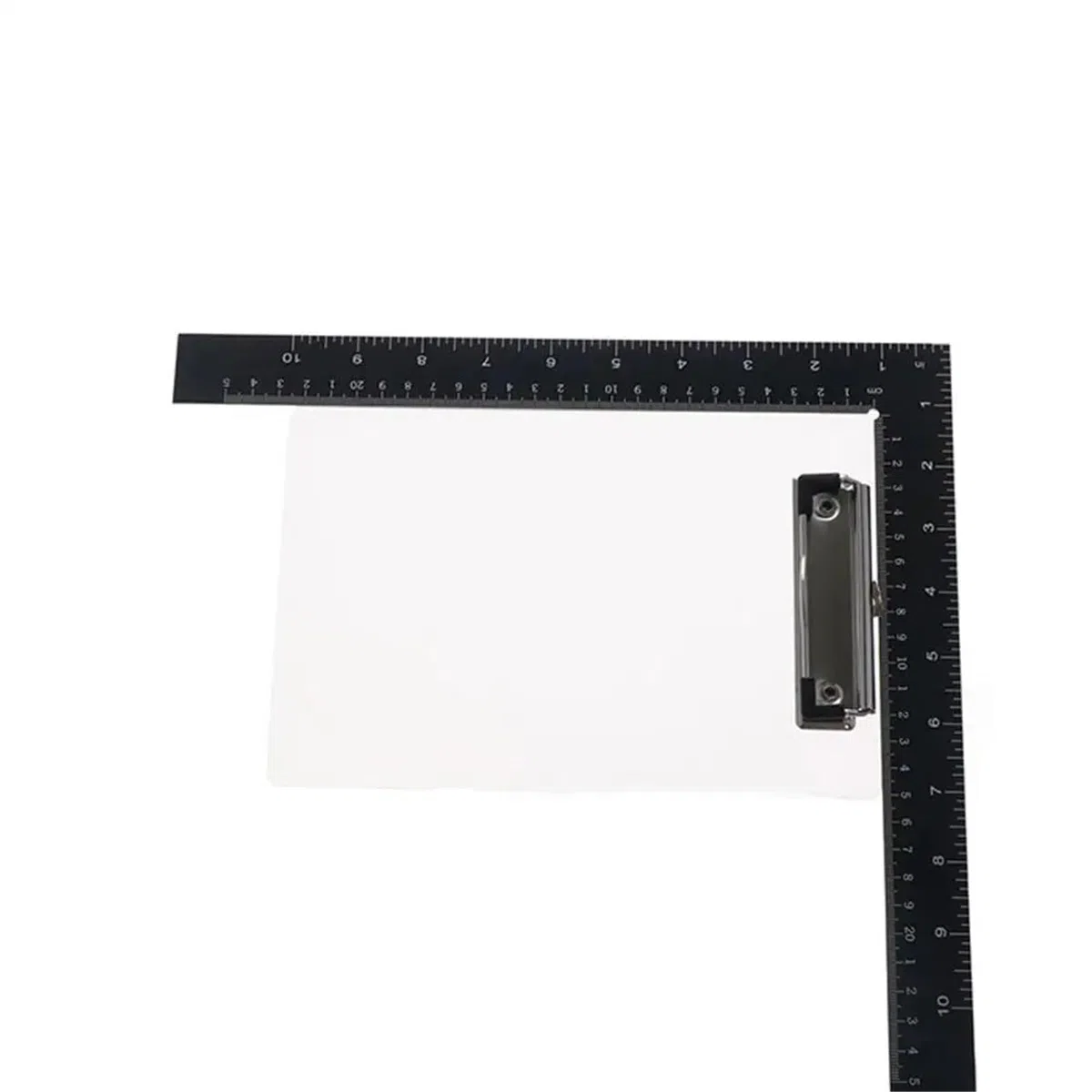 10 portapapeles de plástico negro con clip de metal de perfil bajo, tabletas de escritura A4 para estudiantes, oficina y papeleo de nizing, y juego de portapapeles ligero