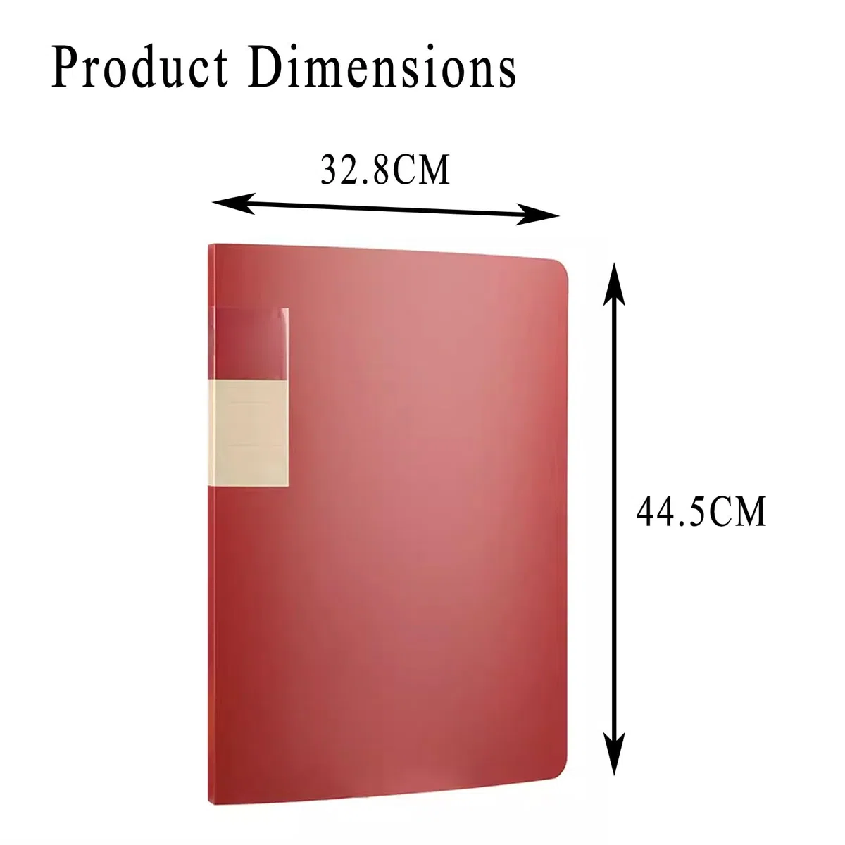 Carpetas, Carpeta A3 con 30 fundas de plástico, paquete 2, multicolor(Bruin)