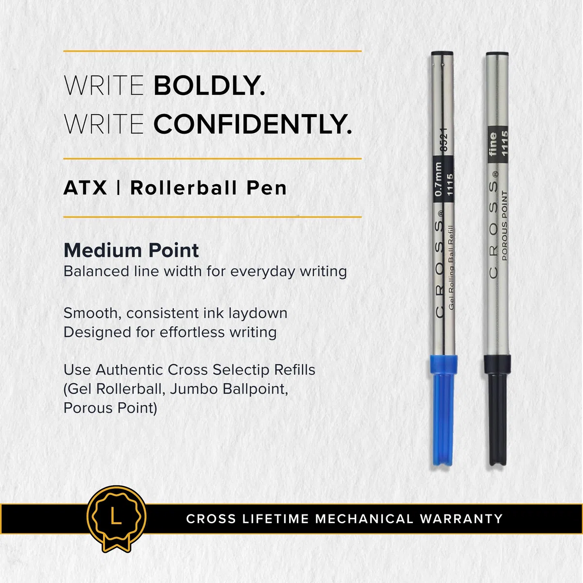 Cross 885-45 Bolígrafo Roller Ball Cepillado con Grabado de Diamante y Detalles PVD, Azul Oscuro