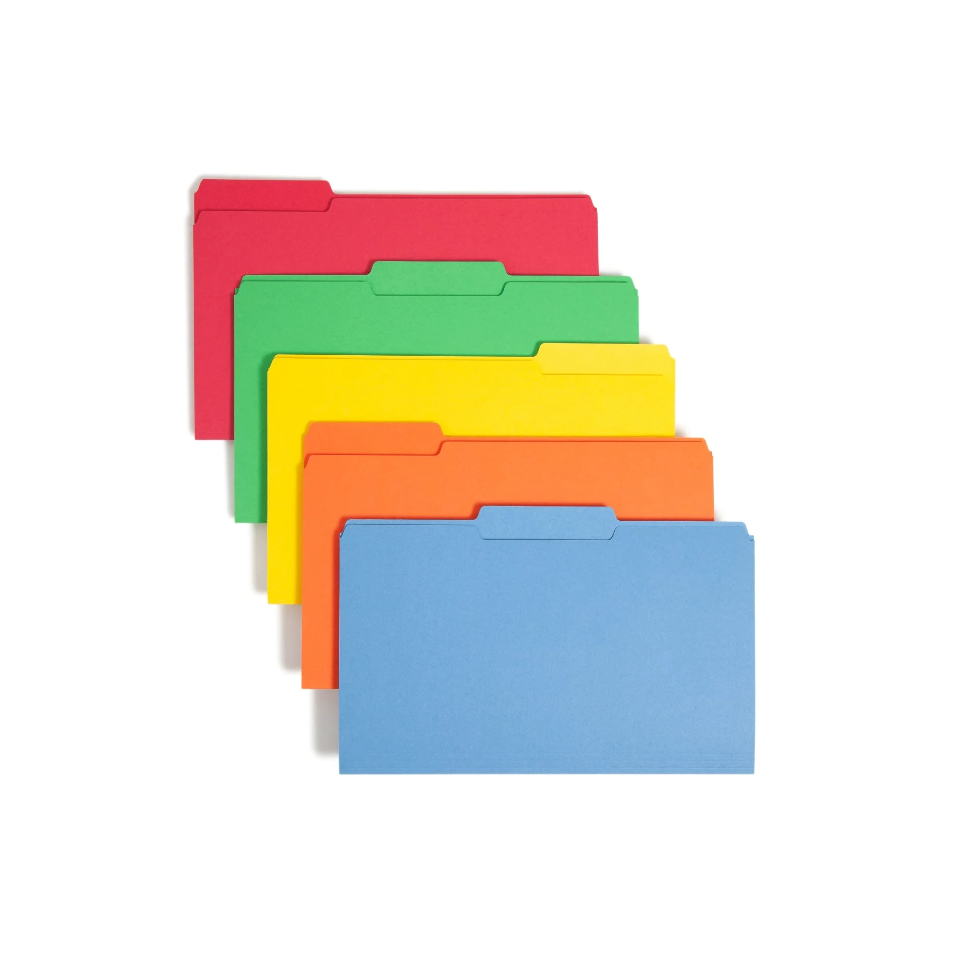 Smead FolderSys 16943 - Carpeta de archivo (1/3, tamaño legal, varios colores, 100 por caja)