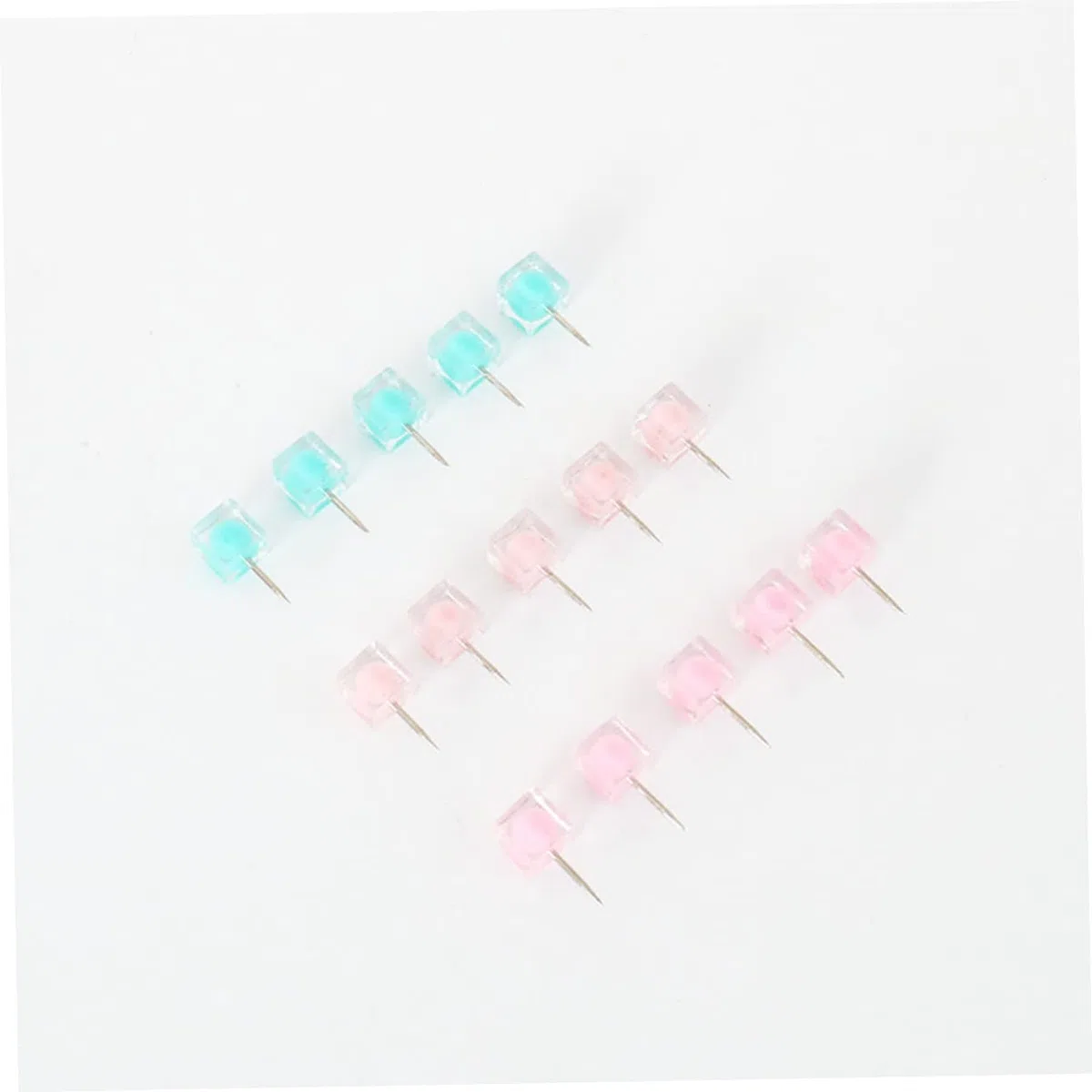 Ciieeo 120piezas Chinchetas De Color Dulce De Pinchos Cuadrados para Fotos Tableros De Anuncios y Mapas Suministros para Mensajes Almacenamiento Organizado