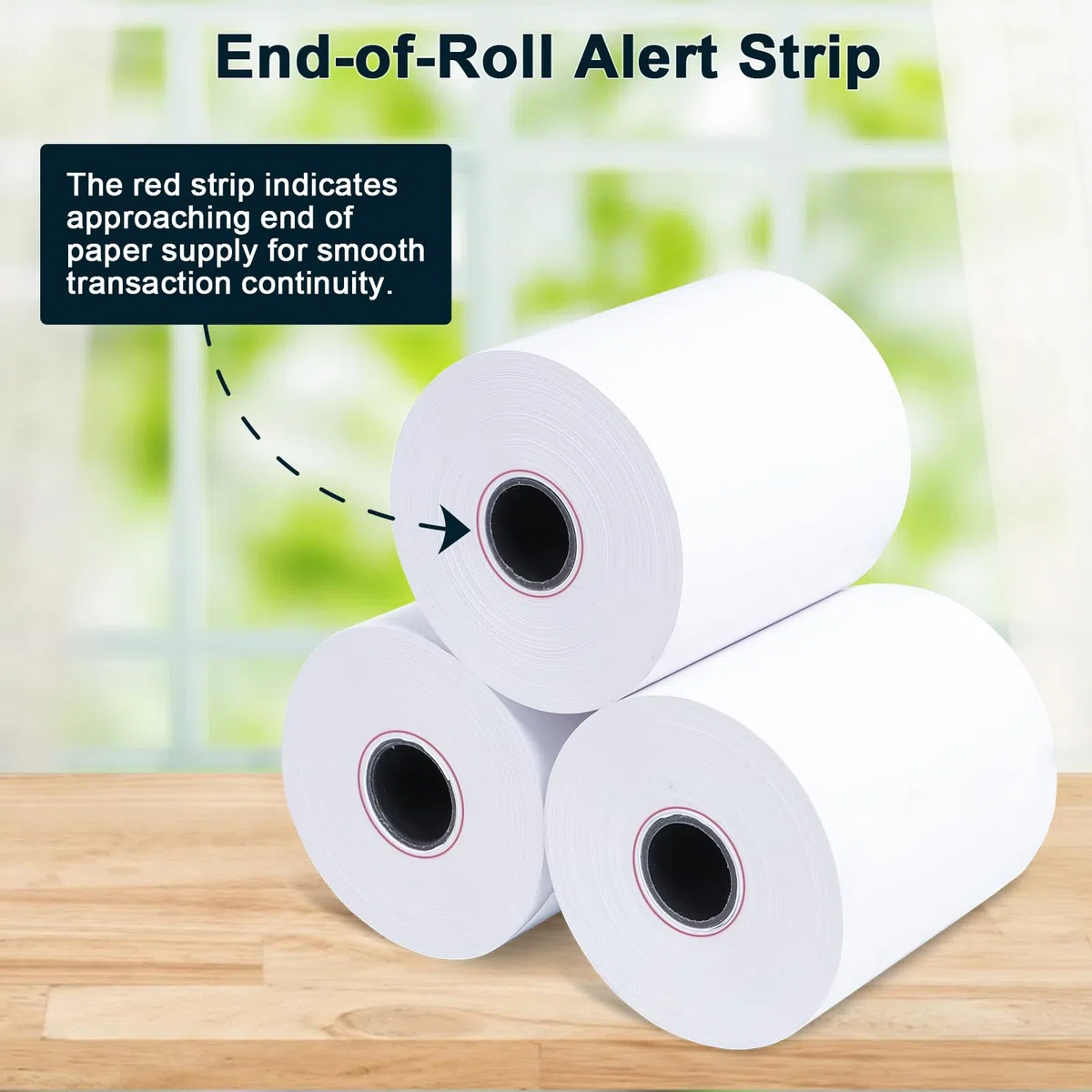 (150 rollos) papel térmico para recibos de 2 1/4 x 85 pulgadas, rollos de papel para máquina de tarjetas de crédito sin BPA para sistemas POS, compatible con Square Terminal, Clover Flex y más