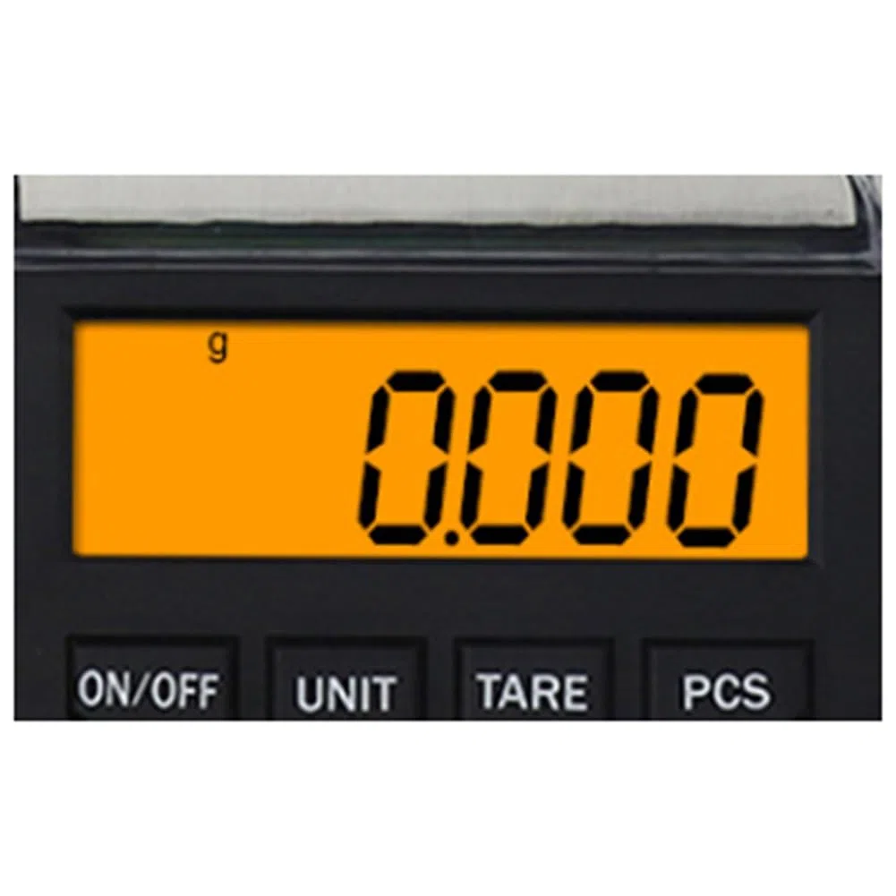 Báscula digital electrónica portátil, mini báscula de bolsillo, 50 g, peso de calibración, función de tara