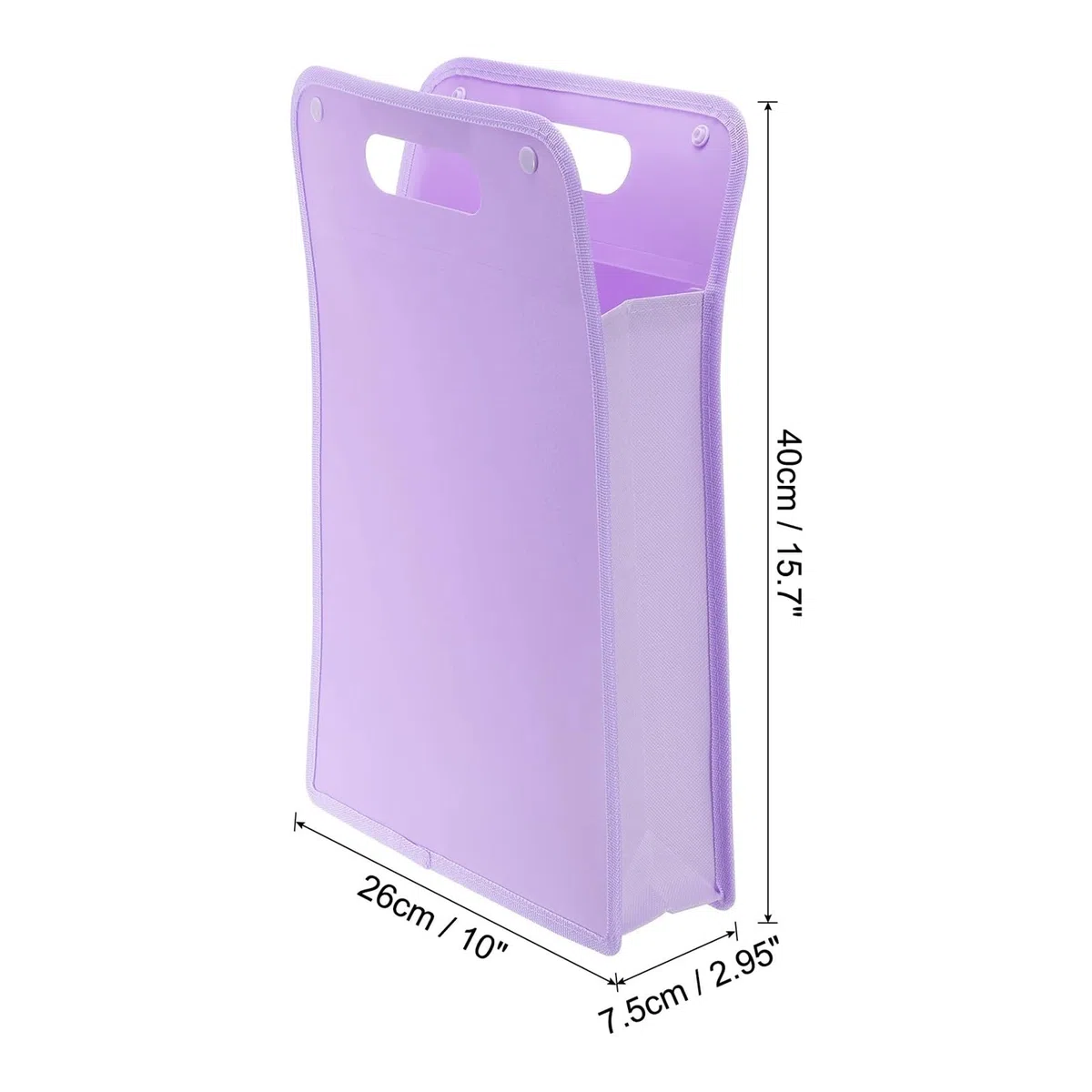 Carpeta de archivos expandible de 1/2 pieza, tamaño A4, organizador de archivos de acordeón de plástico con botón a presión for aula, oficina, negocio, hogar y almacenamiento.(Yellow 2Pcs)