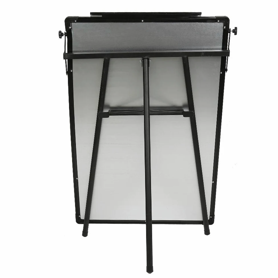 Pizarra Blanca Magnética Móvil, Pizarra Magnetica,Altura Ajustable, Pizarra Blanca con Soporte para Oficinas,Enseñanza (60 * 90 cm (Negro))