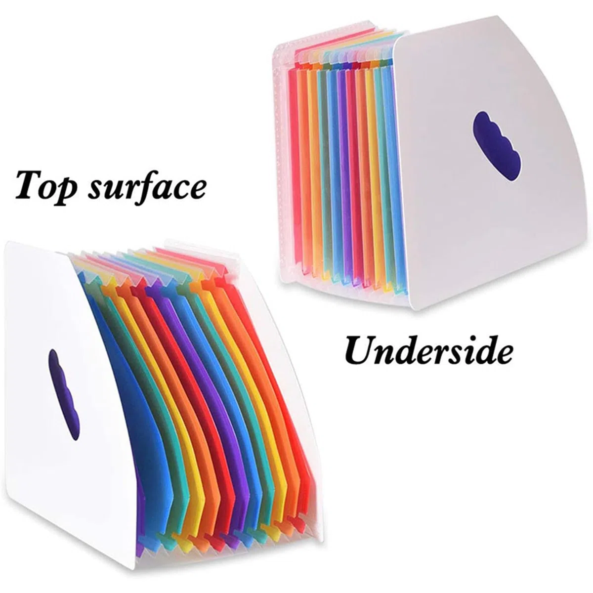 5X Carpeta de Archivos Expandible Carpeta de Pie A4 Organizador Vertical de Archivos Revista Cesta Escritorio 13 Bolsillos Soporte de Archivos