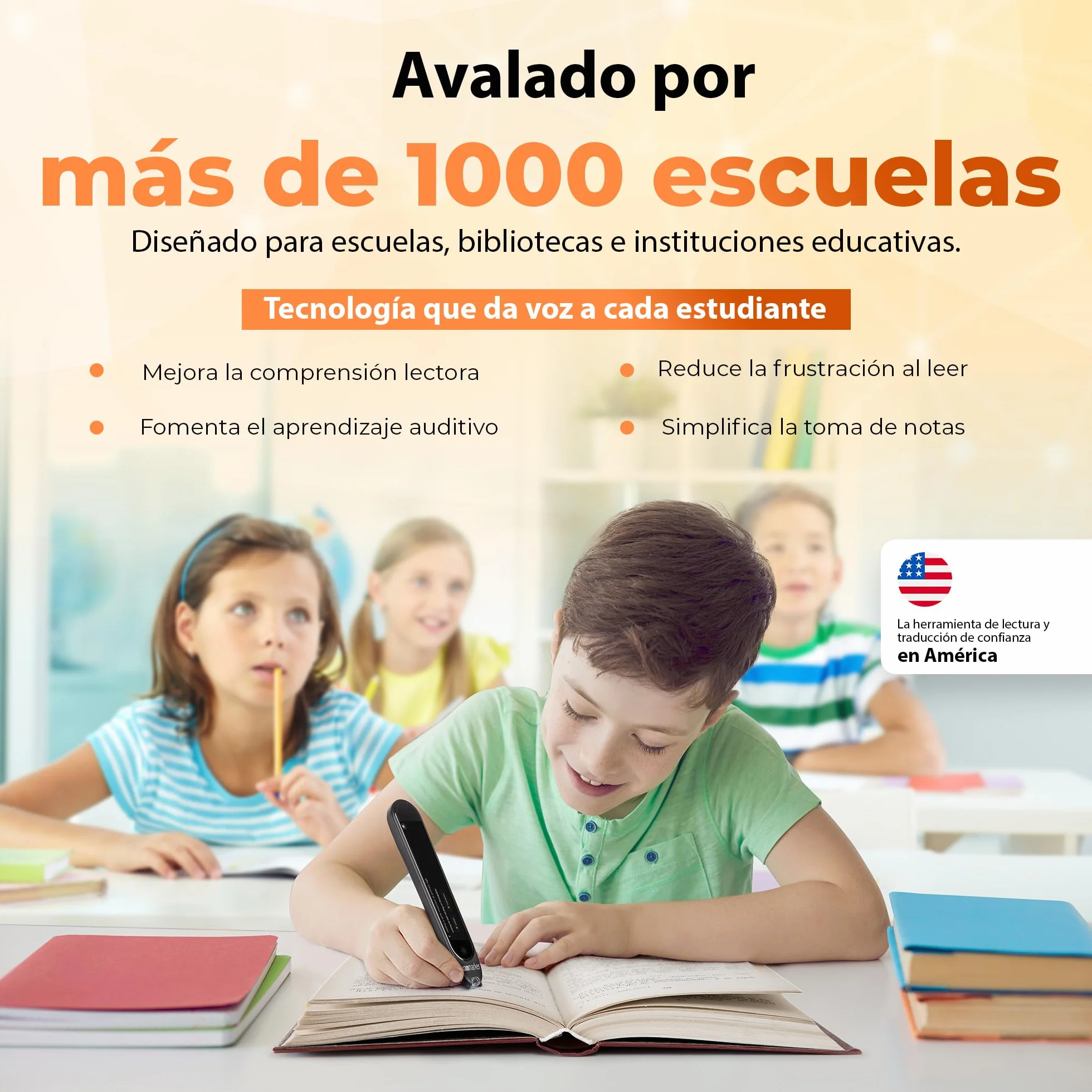 Scanmarker Pro | Lápiz Escáner Traductor y Lápiz Lector de Texto | Bolígrafo Traductor de Idiomas Multilingüe para Lectura, Aprendizaje de Idiomas e Apoyo a la Dislexia