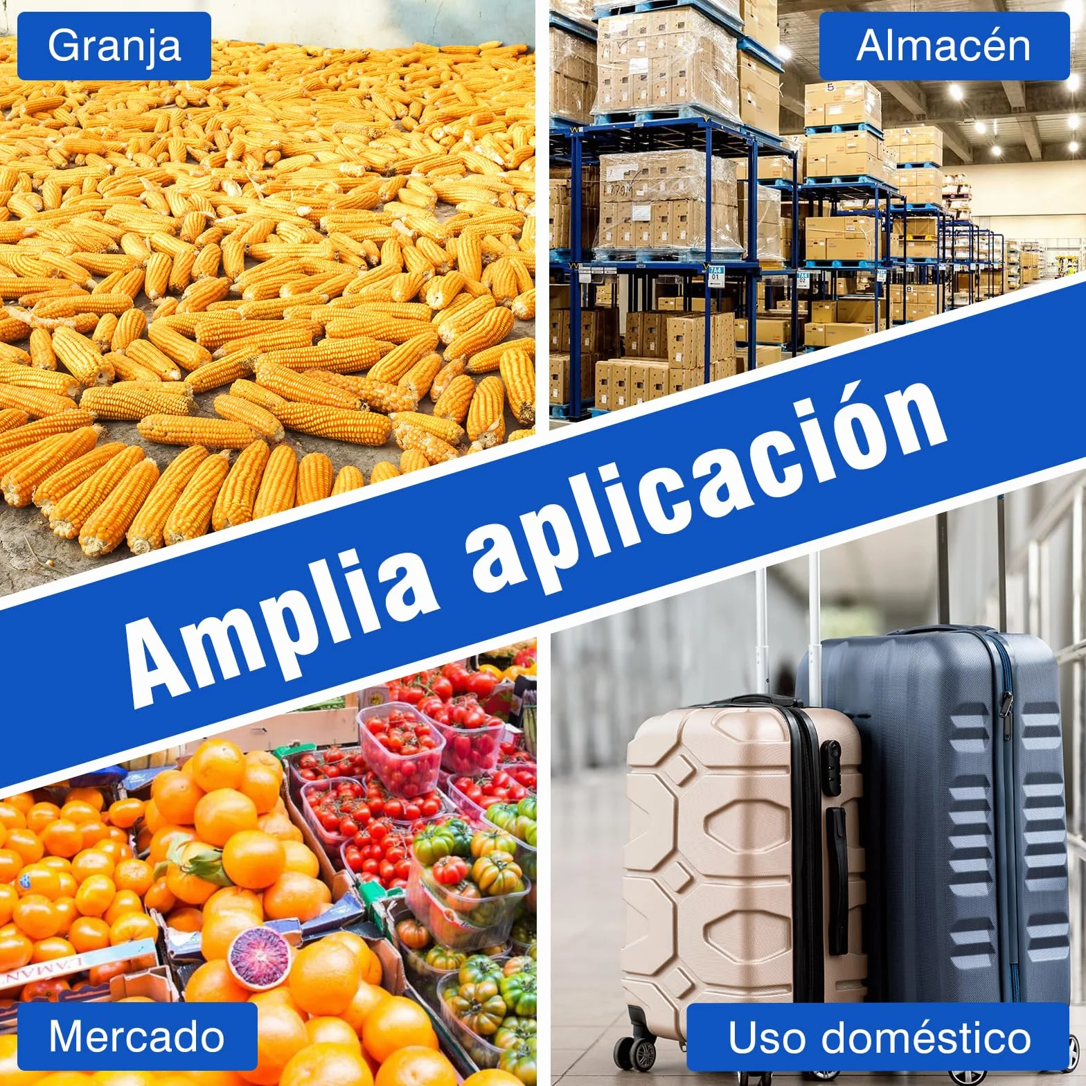 Báscula Digital 300kg Alta Precisión 20g, Báscula Industrial y Comercial con Pantalla LCD, Función Tara y Hold, Alimentación USB Recargable y Pilas, para Envíos, Paquetería y Uso Doméstico