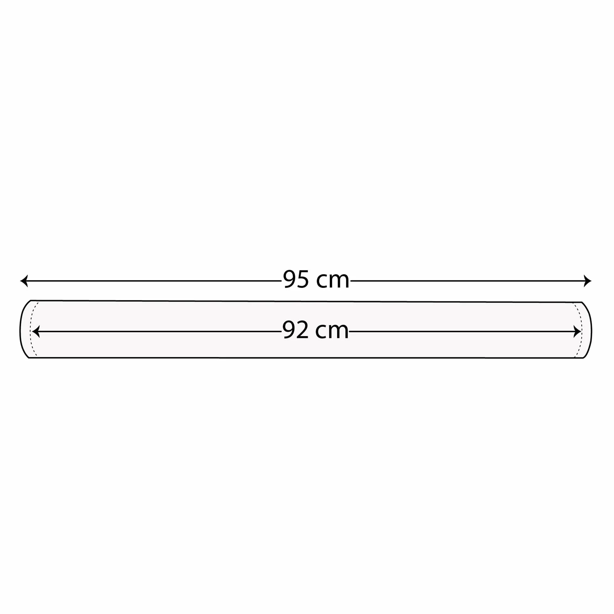 Tubos de Cartón Reciclado para Envío con Tapas de Plástico 95cm x 70mm 12 Unidades